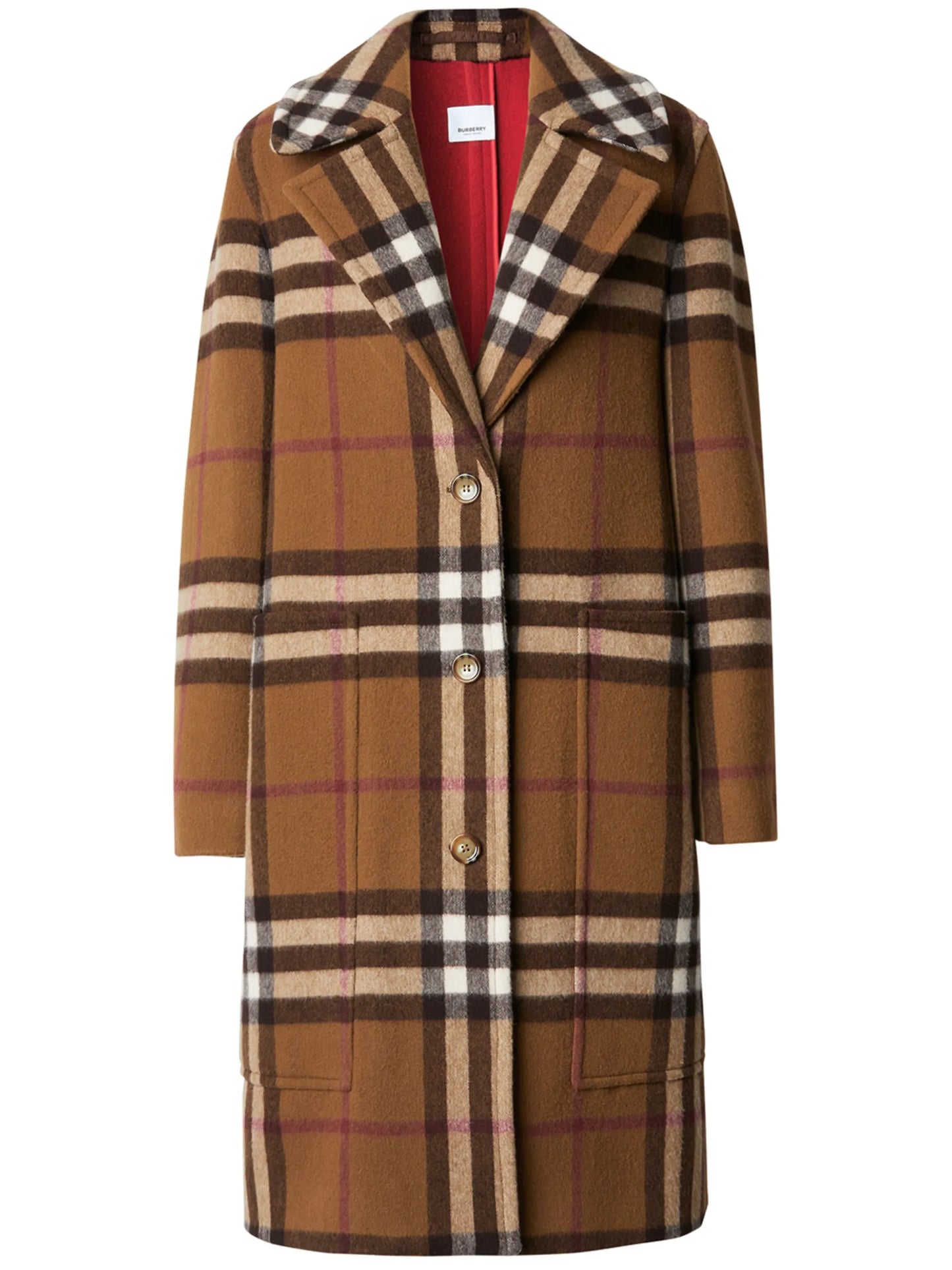 check tailored coat