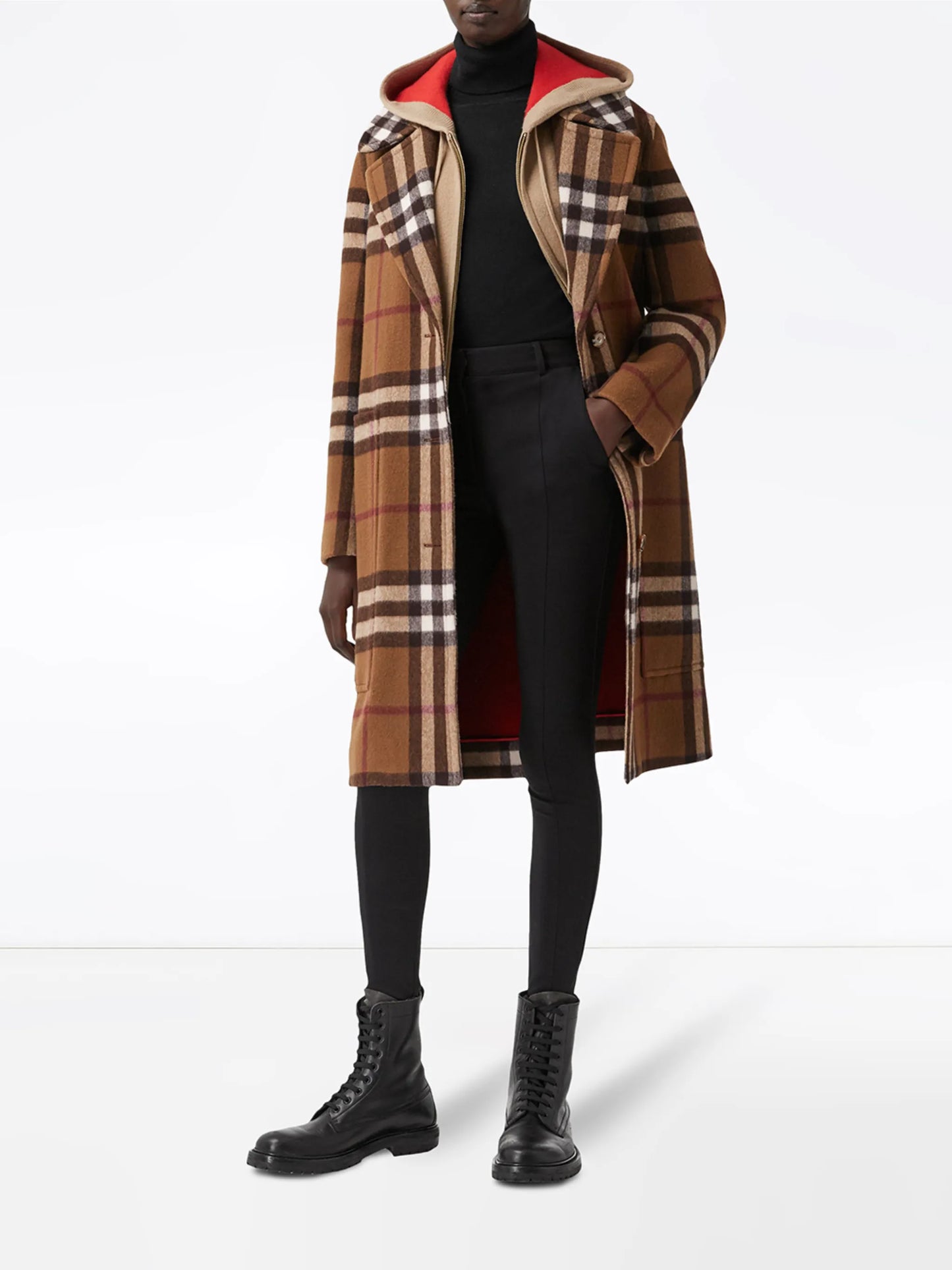check tailored coat