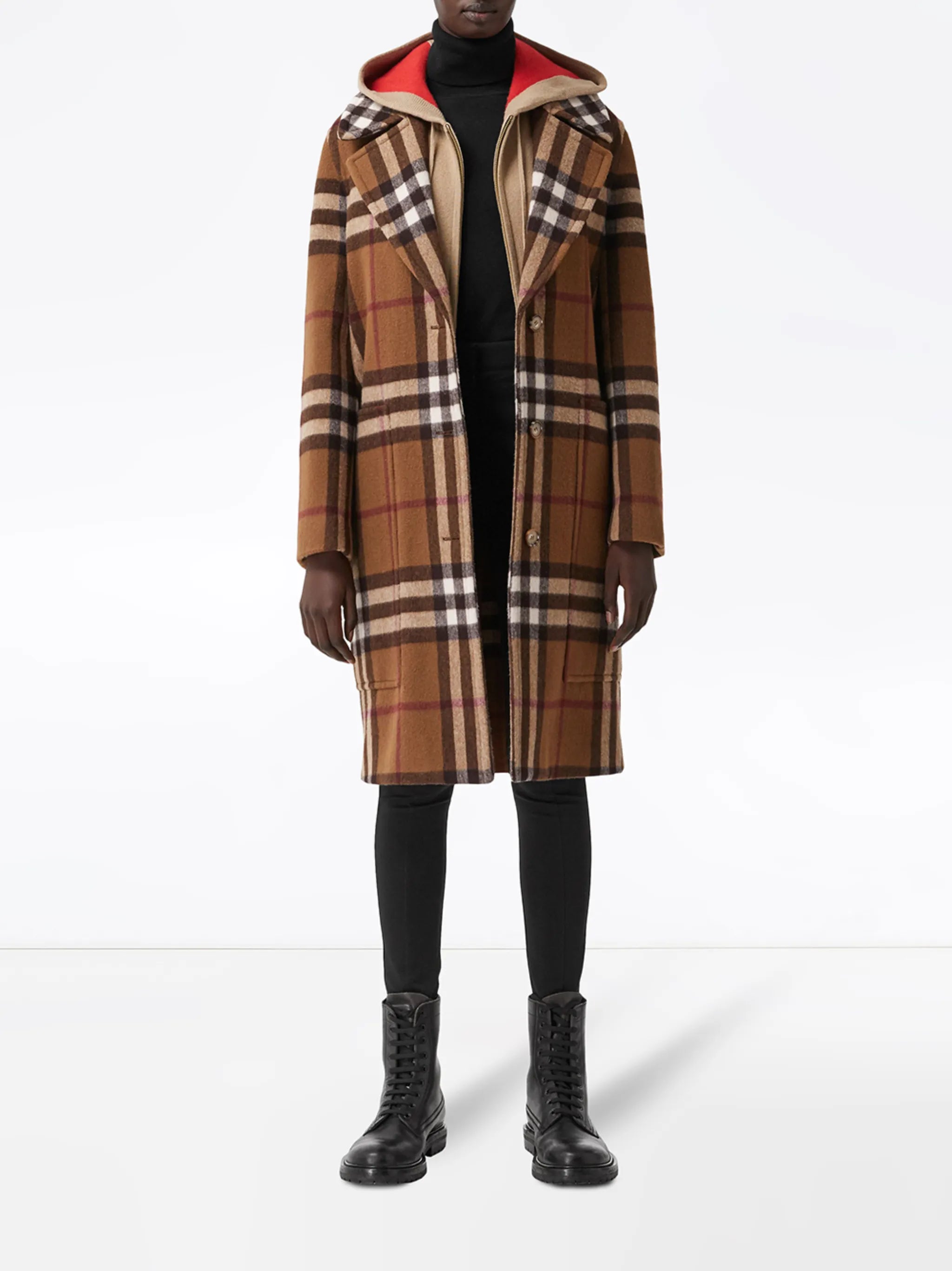check tailored coat