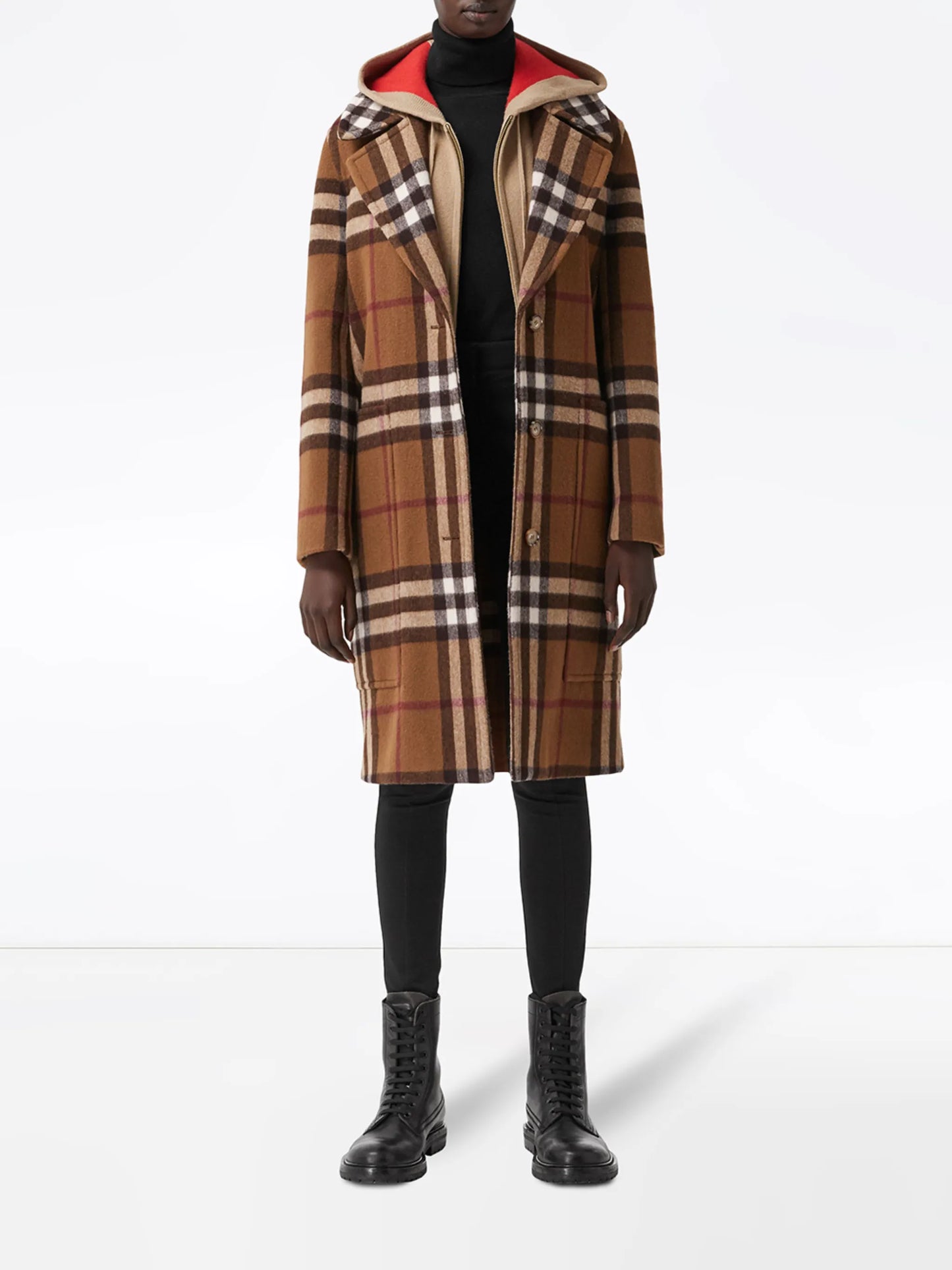 check tailored coat