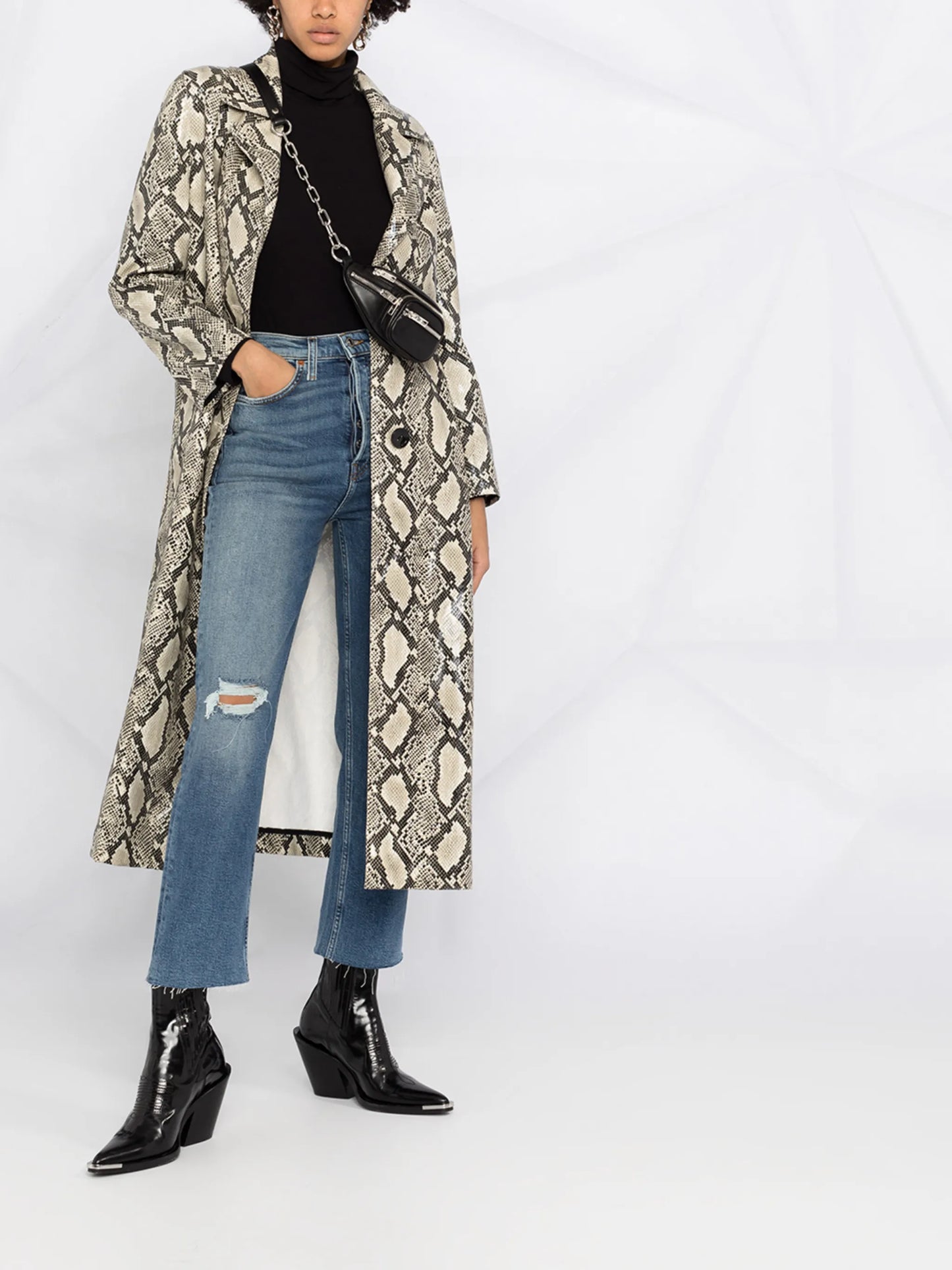 high-rise bootcut jeans