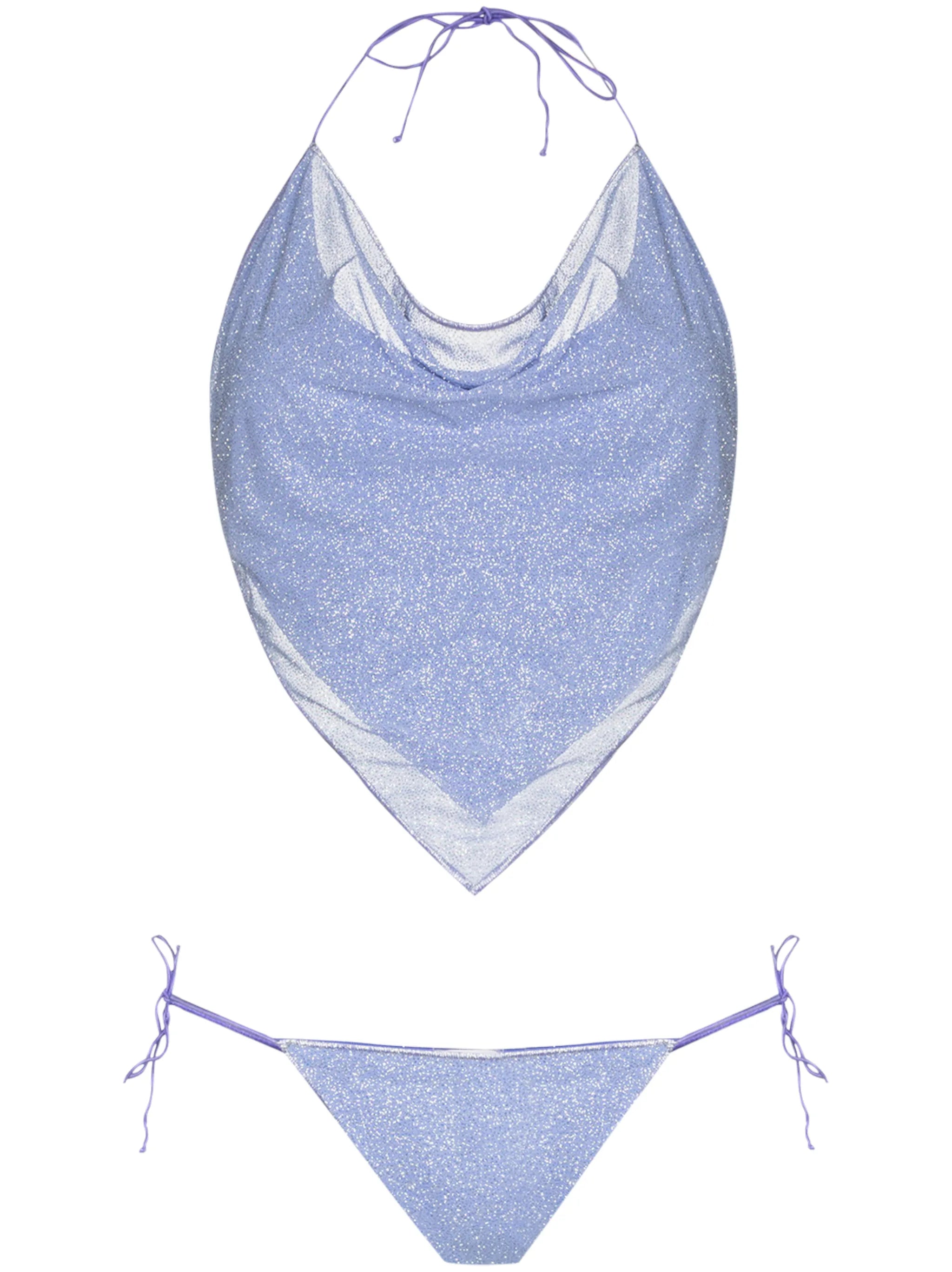 Shine halterneck bandana bikini