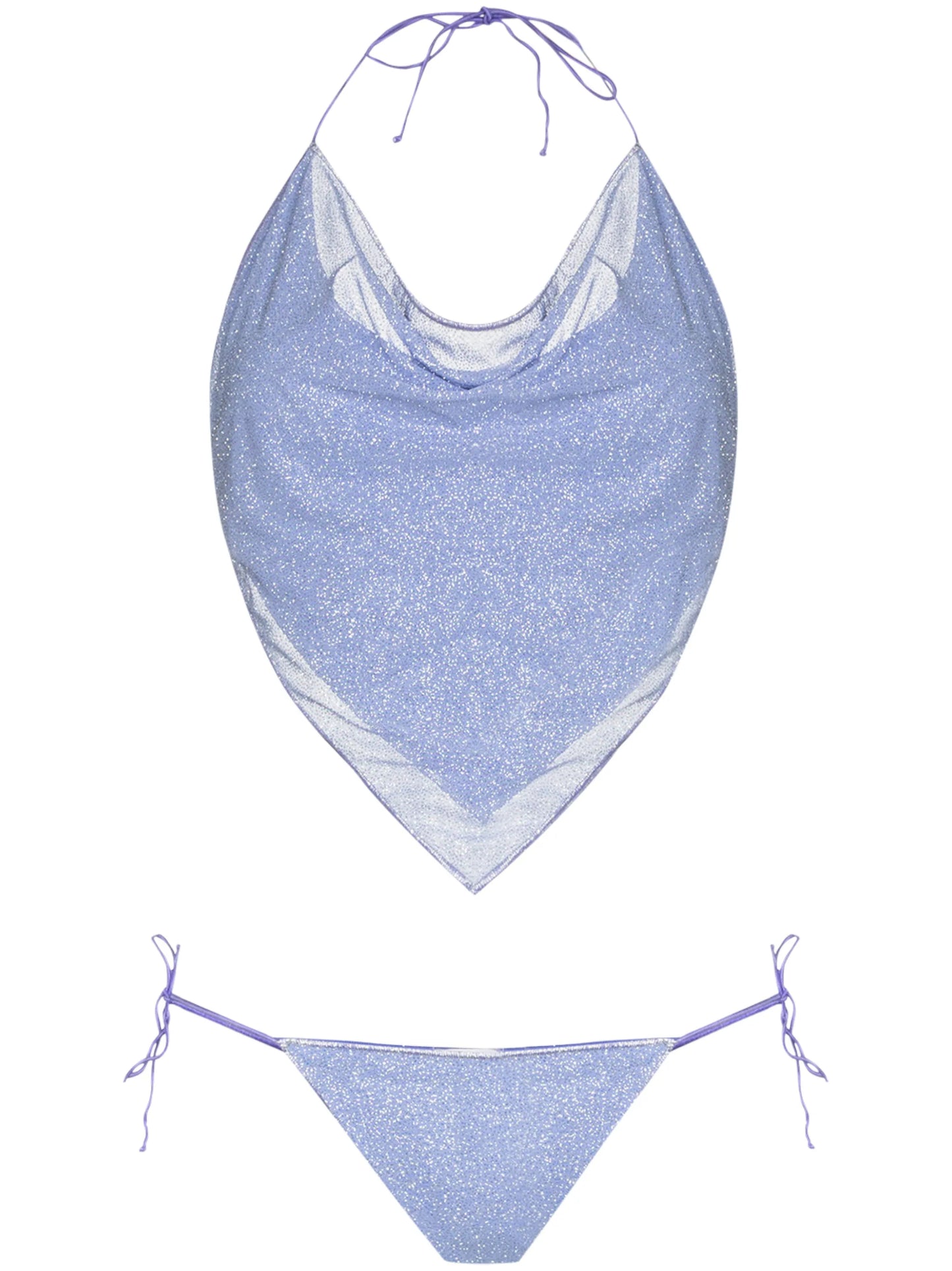Shine halterneck bandana bikini