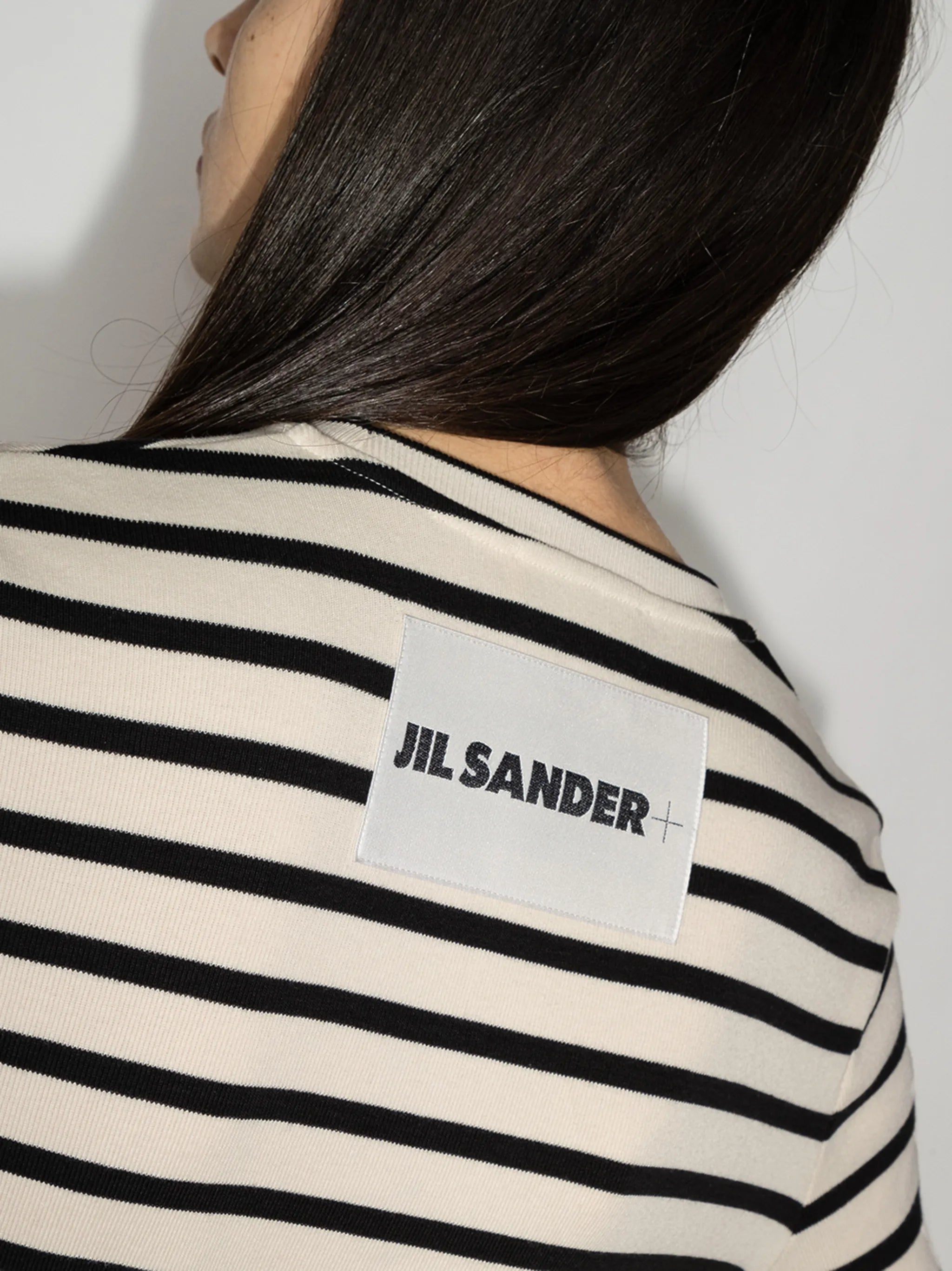 stripe-pattern long-sleeve T-shirt