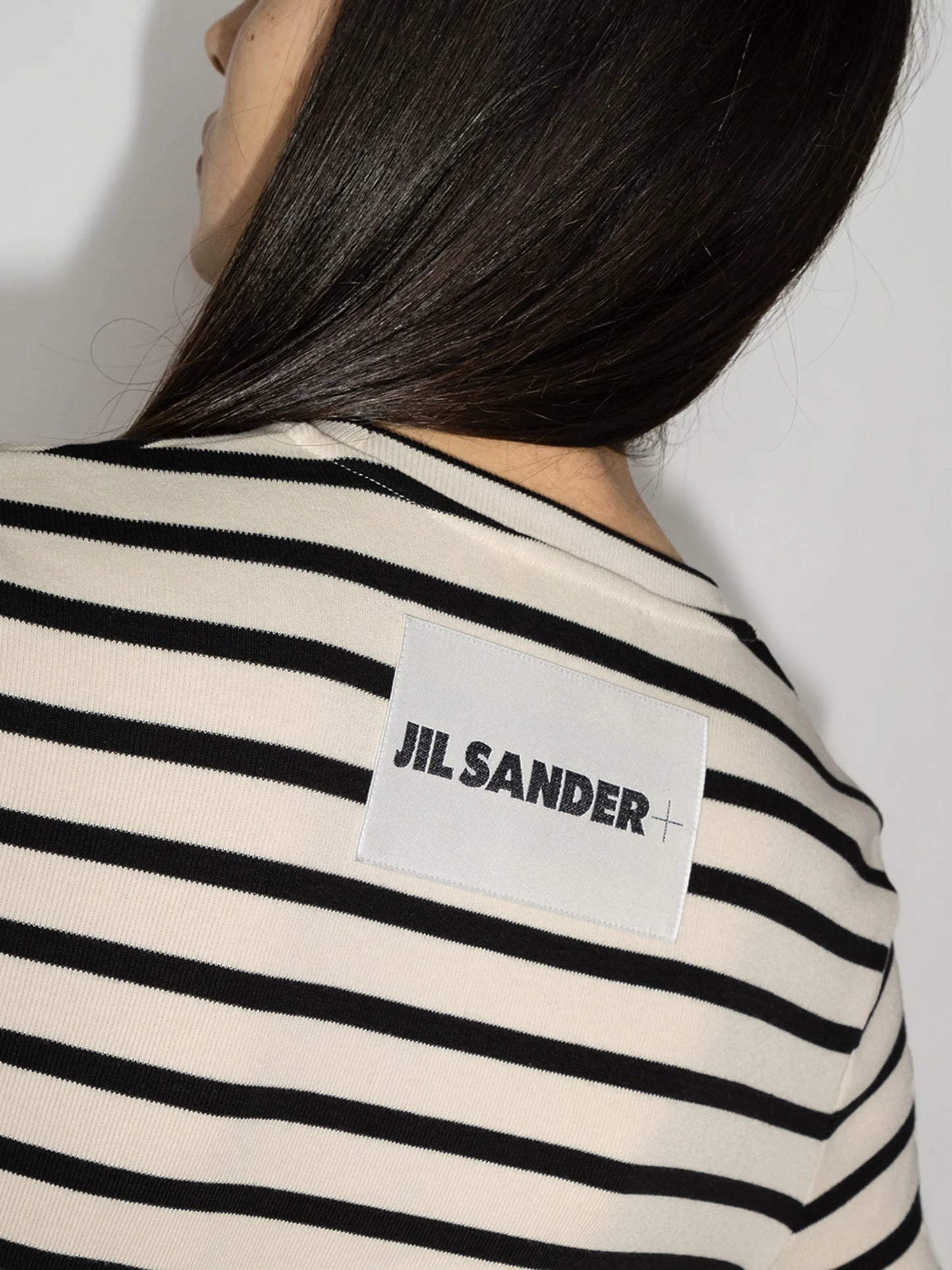 stripe-pattern long-sleeve T-shirt