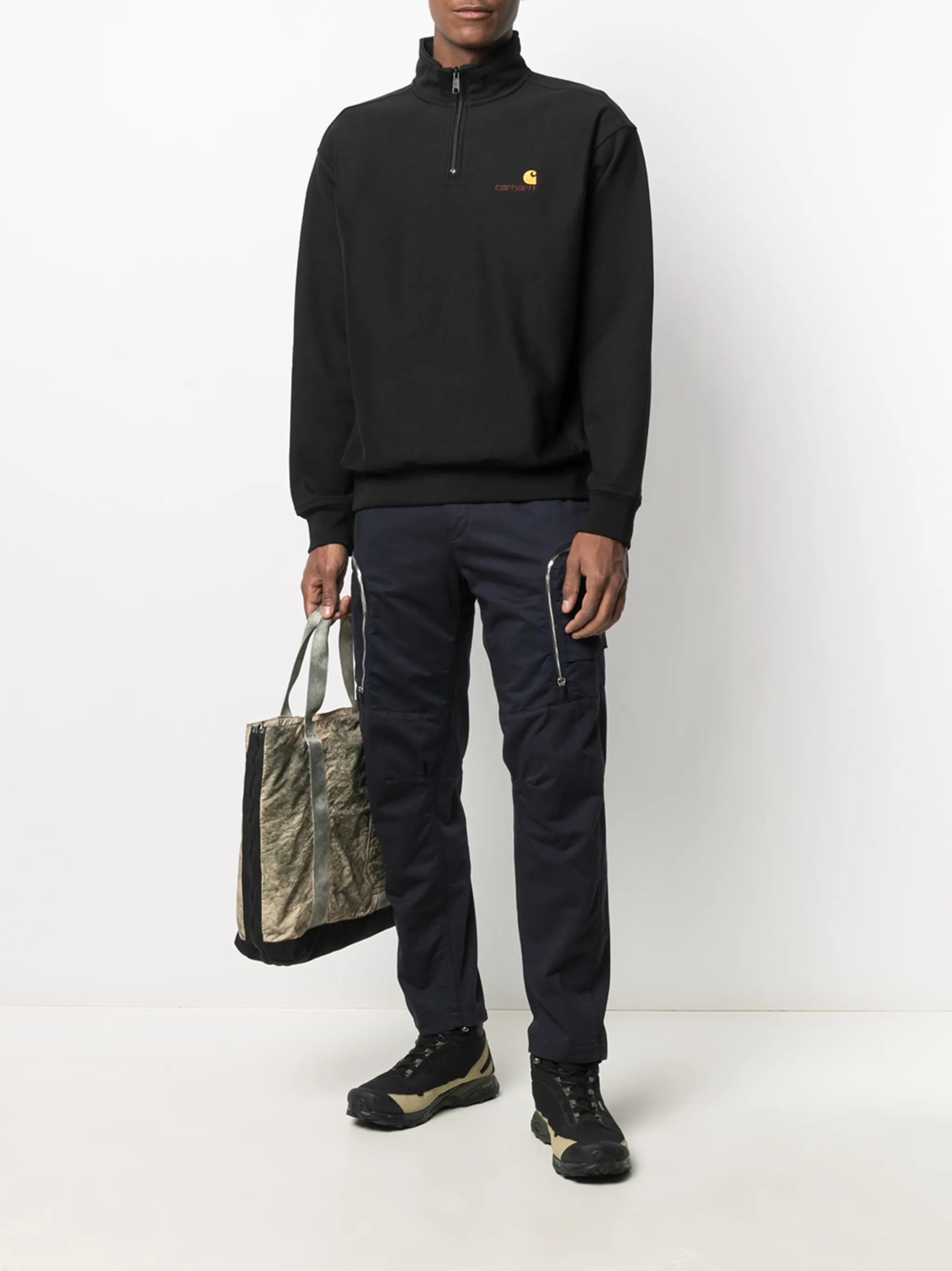 half zip American Script sweatshirt