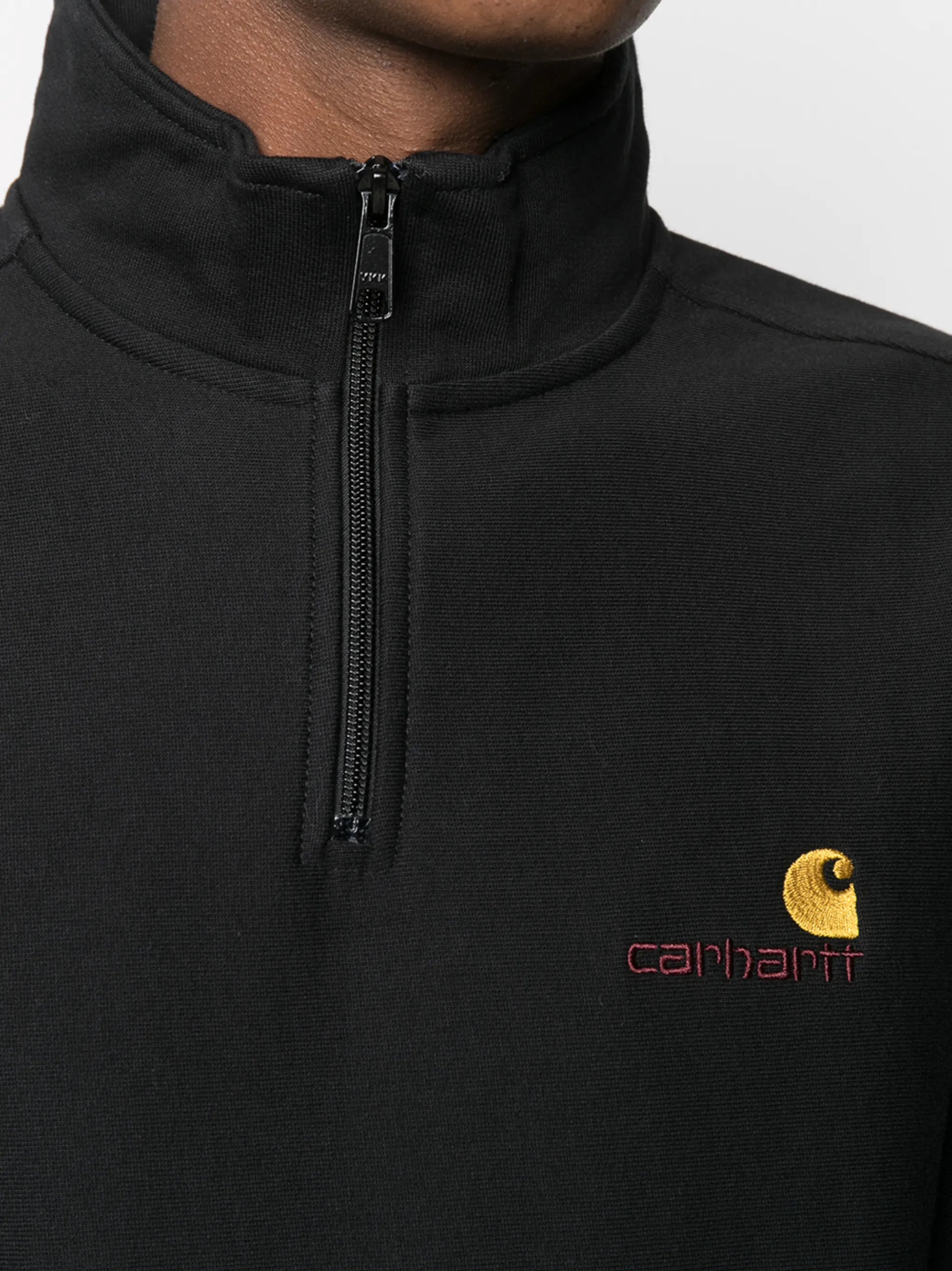 half zip American Script sweatshirt