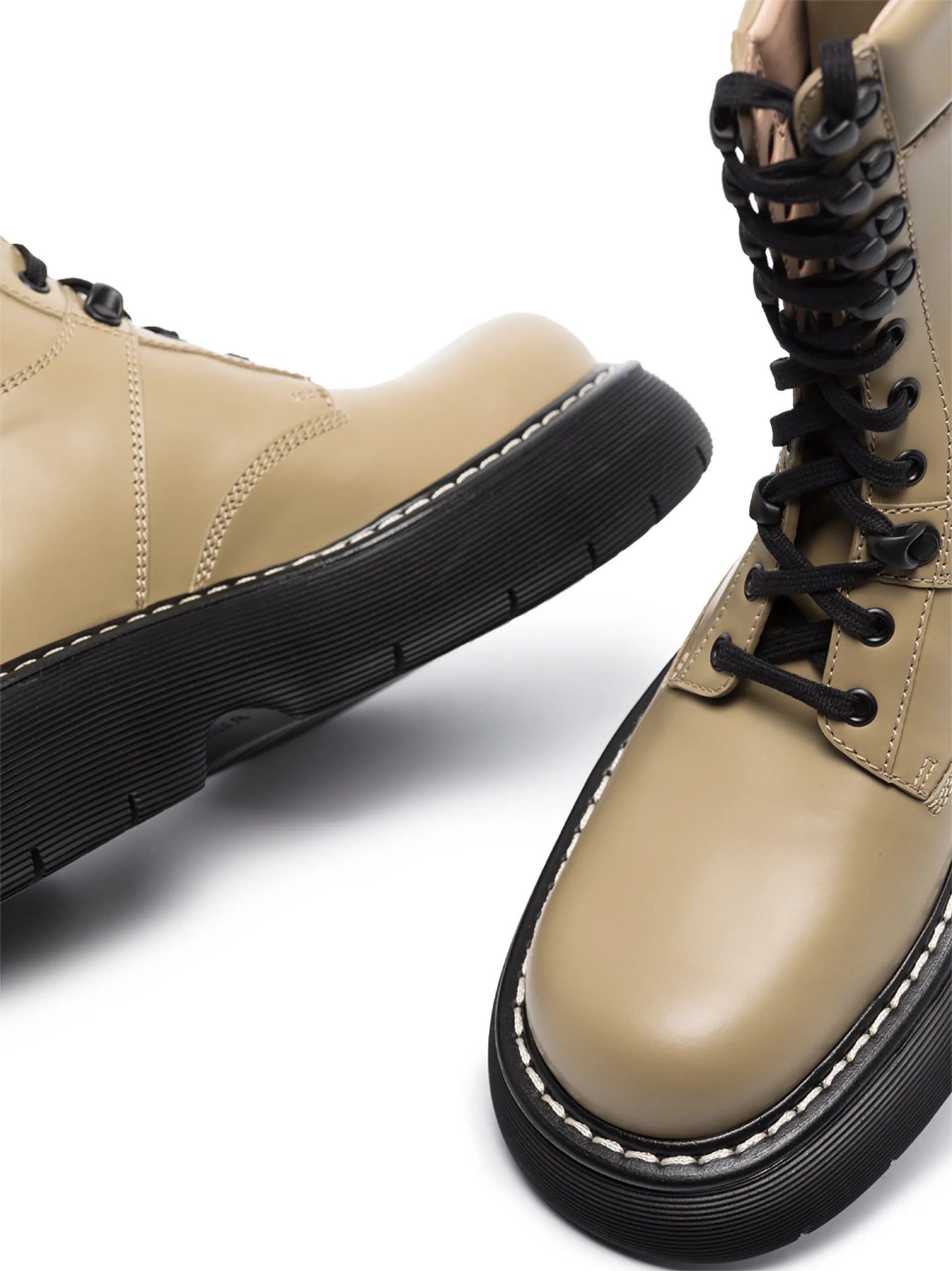 Bounce lace-up combat boots