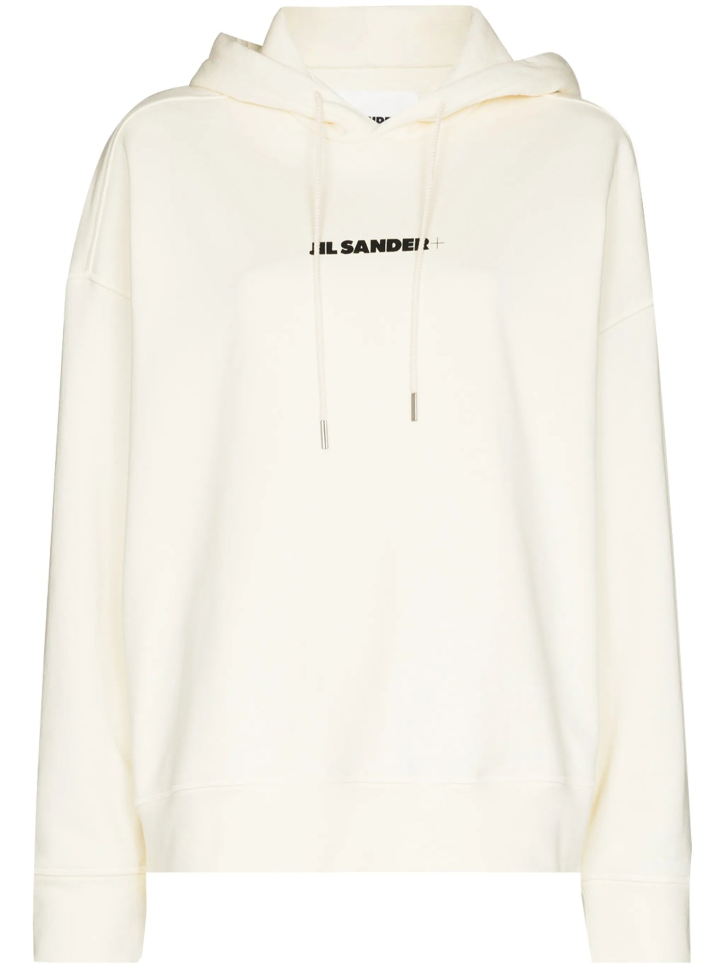logo print drawstring hoodie
