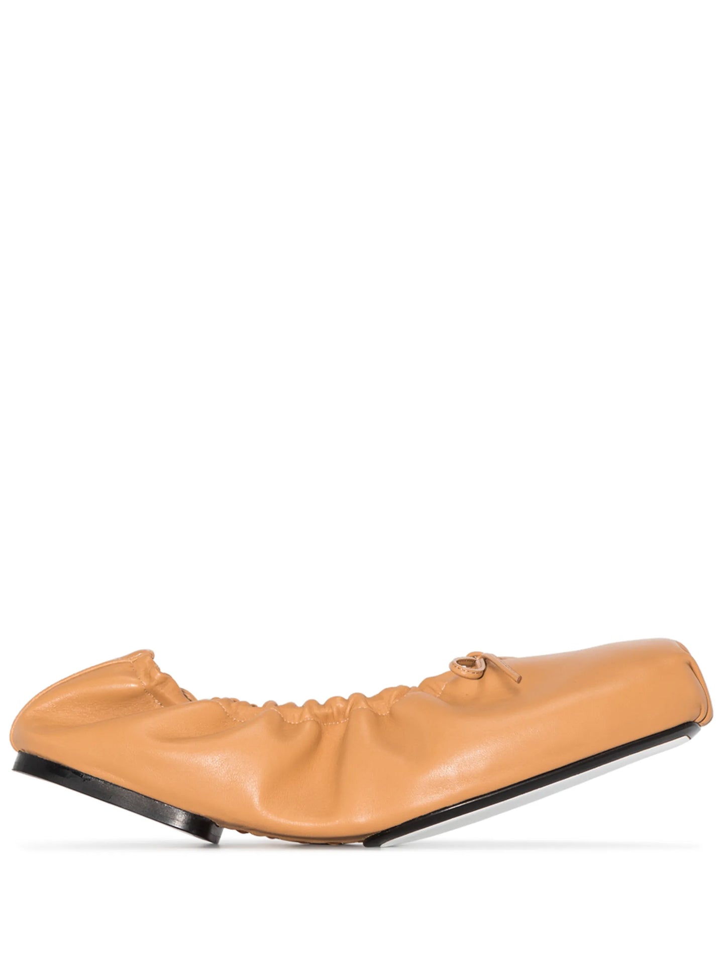 Ashland ruched ballerina shoes