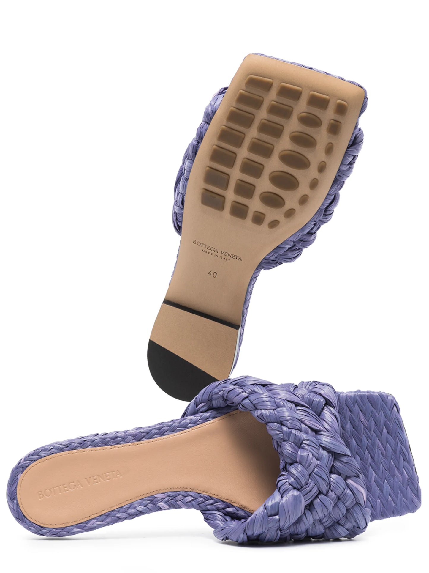 Lido Intrecciato square-toe sandals