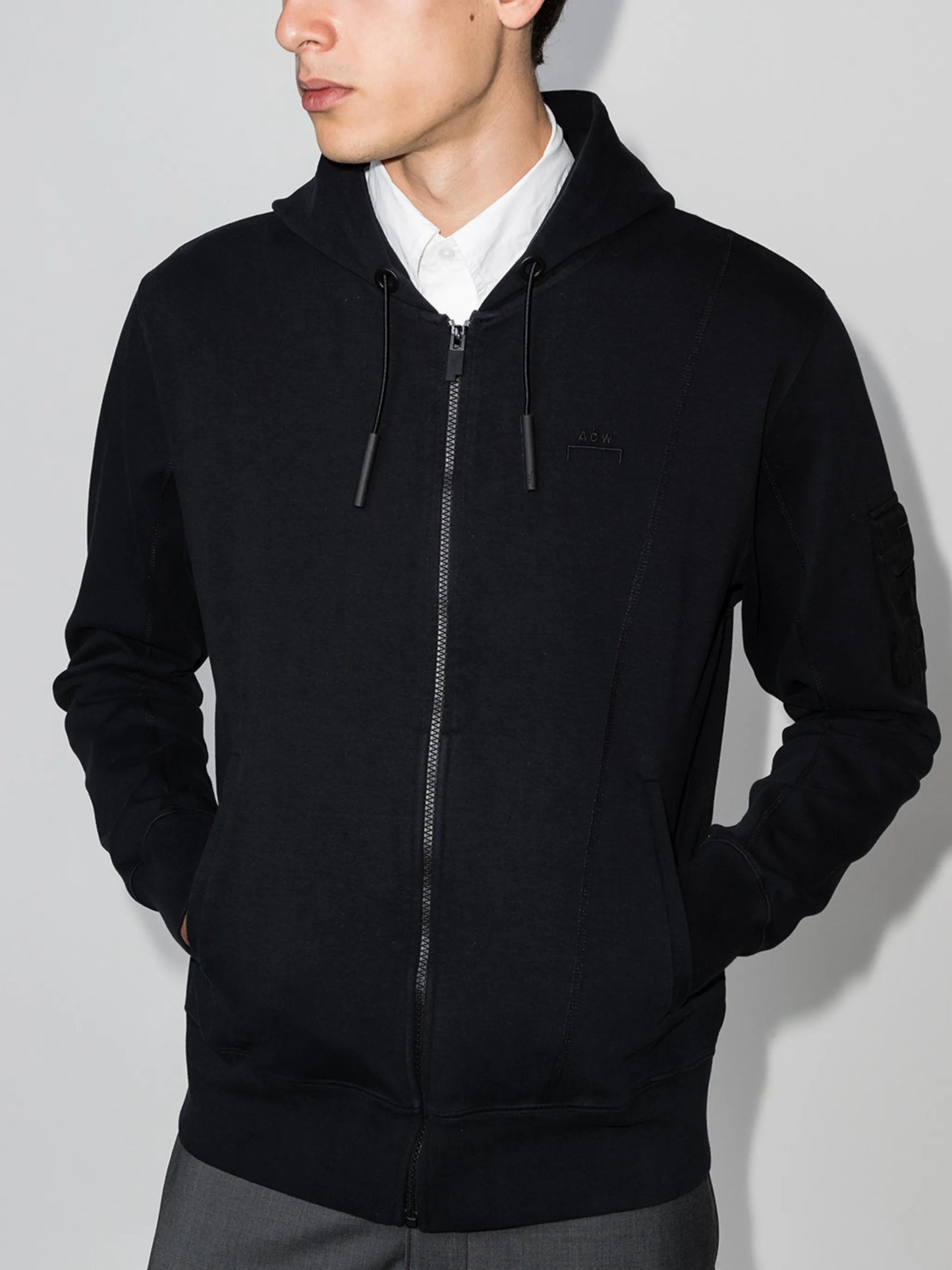 Essential logo-embroidered hoodie