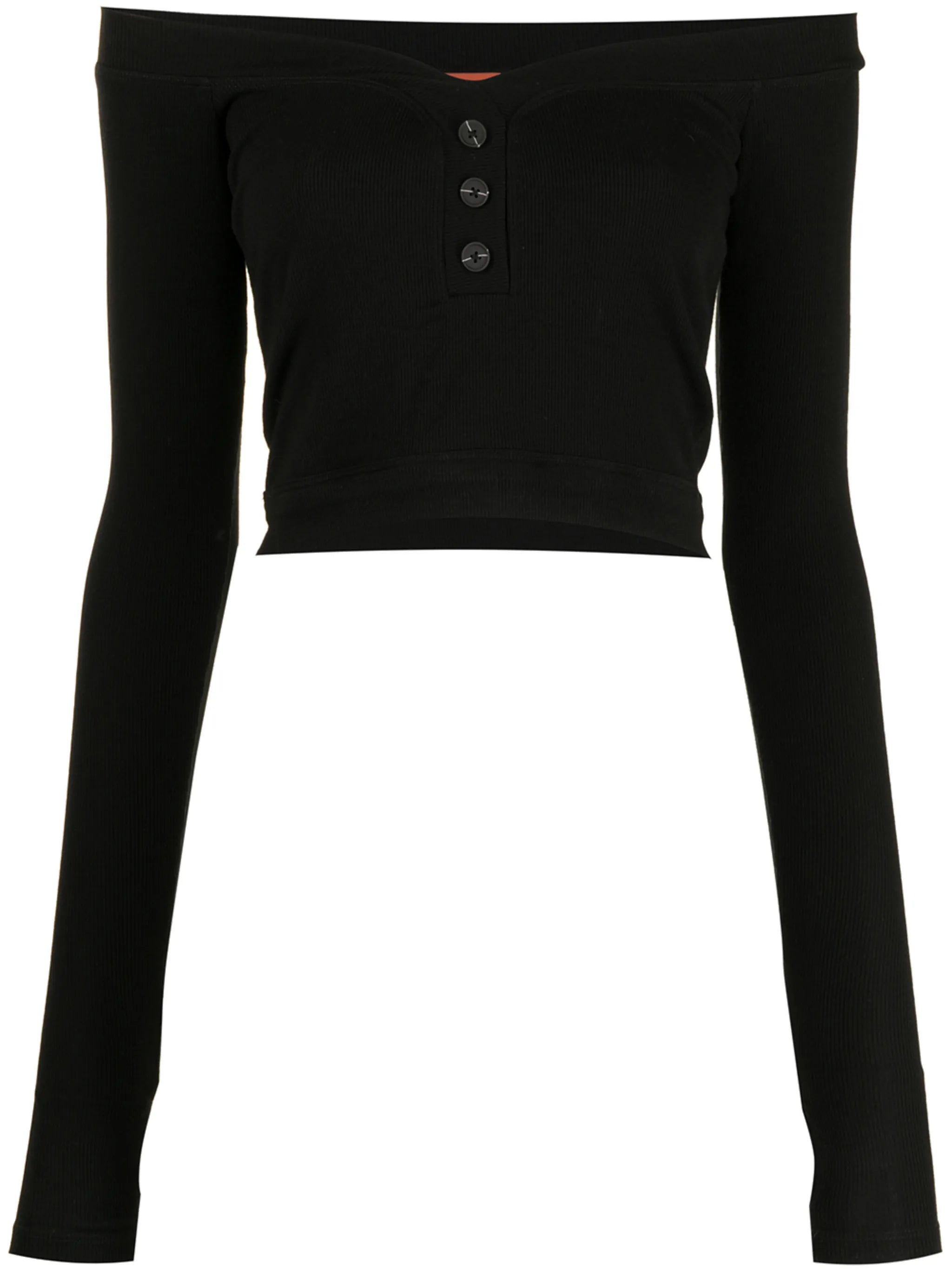 long-sleeved crop top