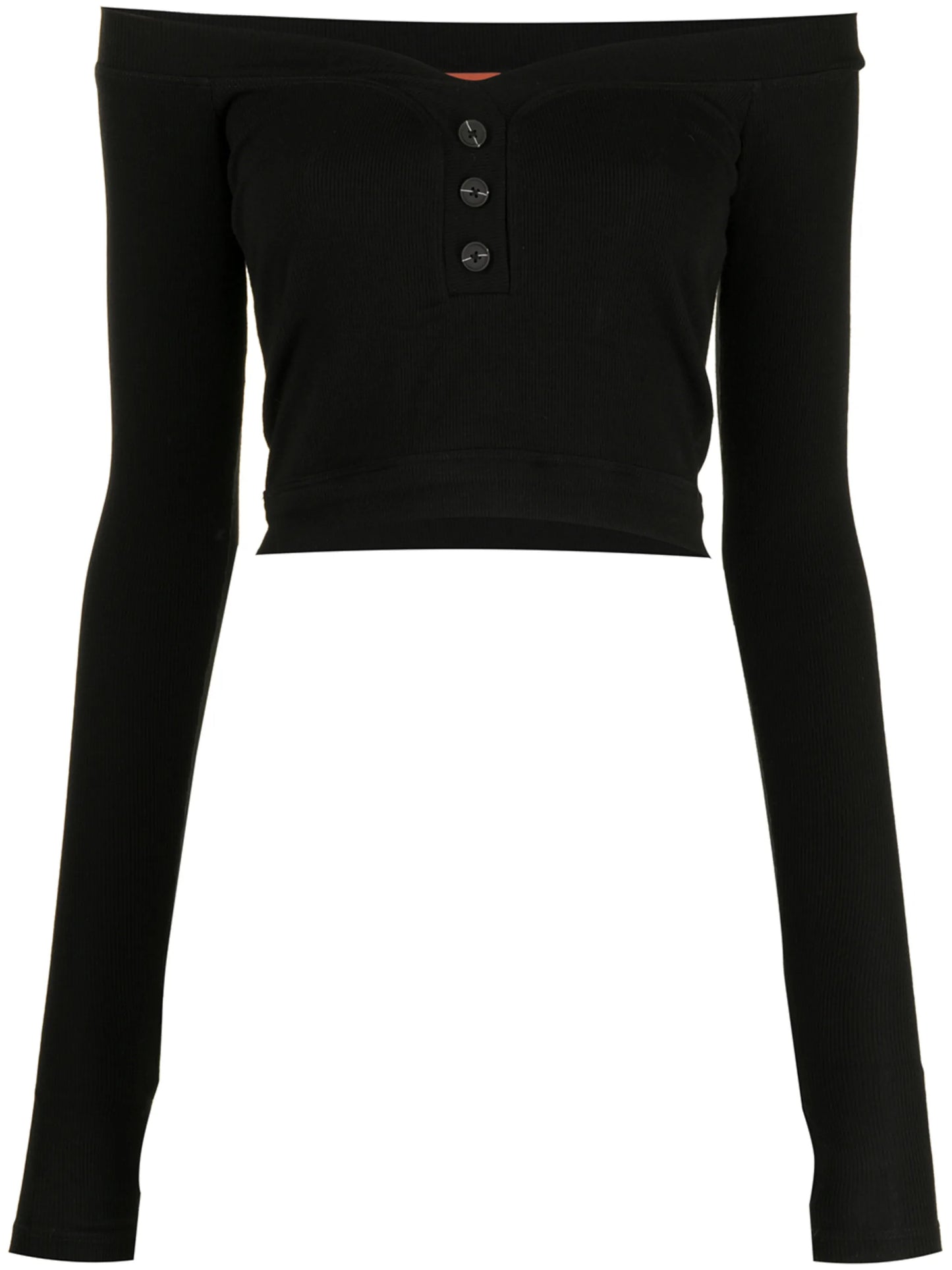 long-sleeved crop top