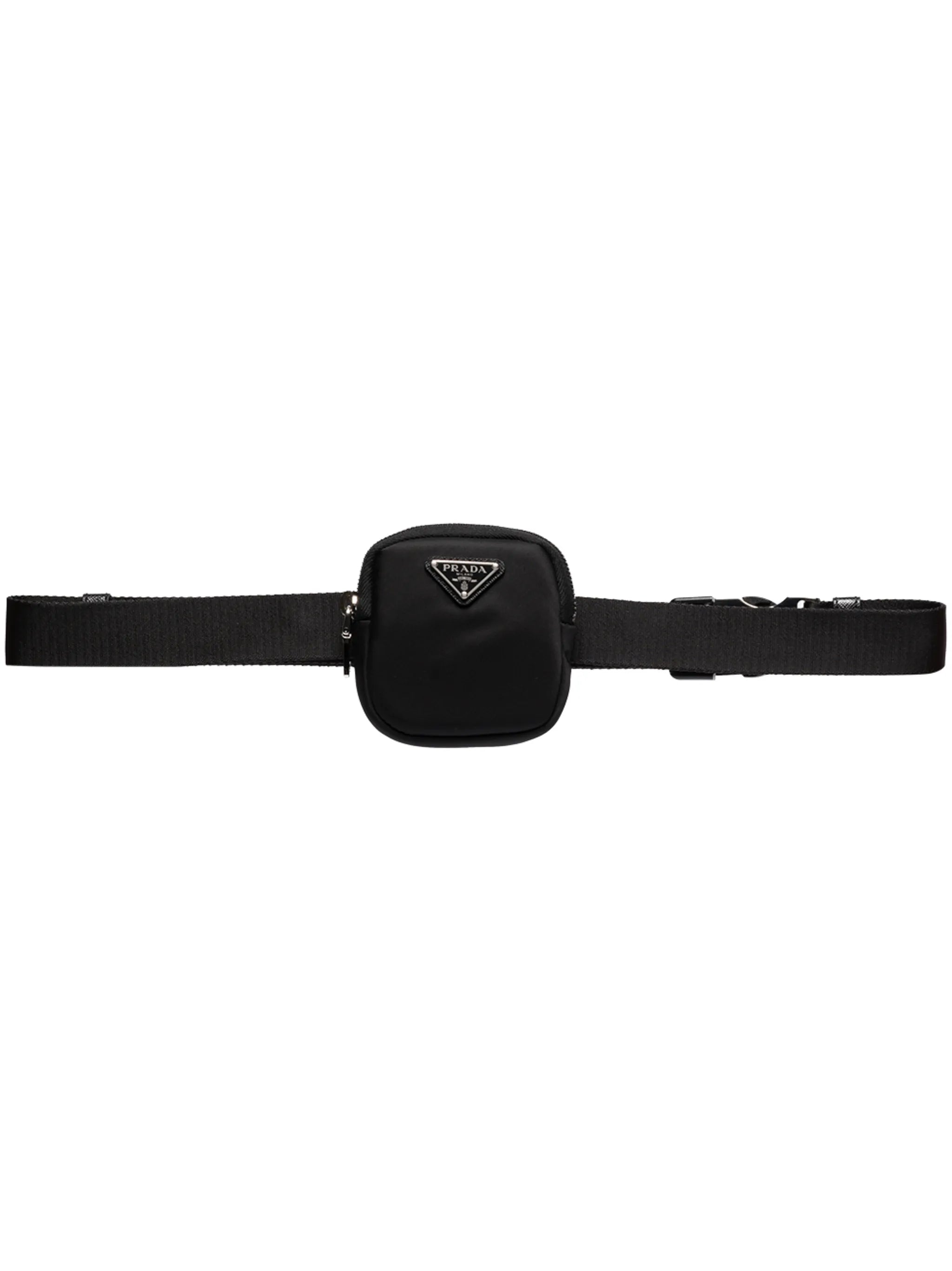 triangle-logo nylon belt