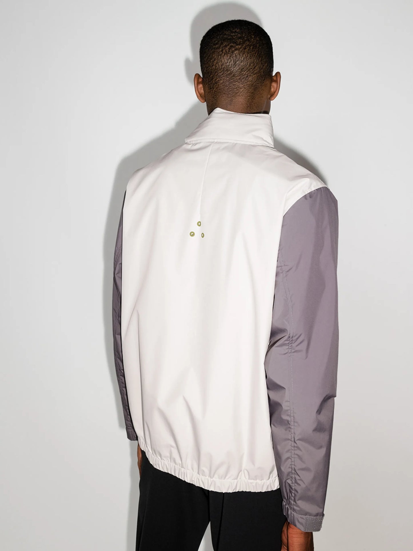 logo-plaque panelled jacket