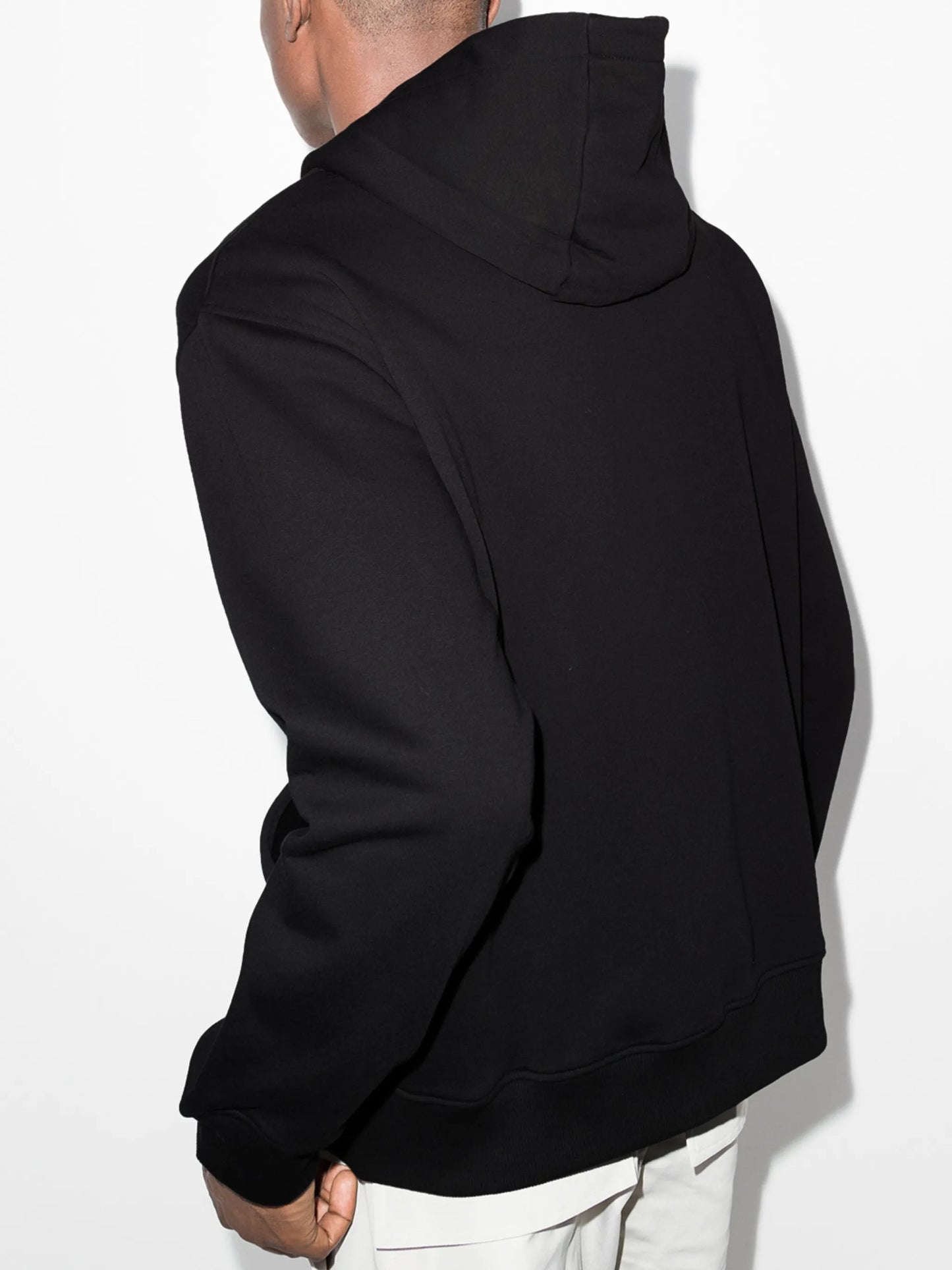 panelled zip-up hoodie
