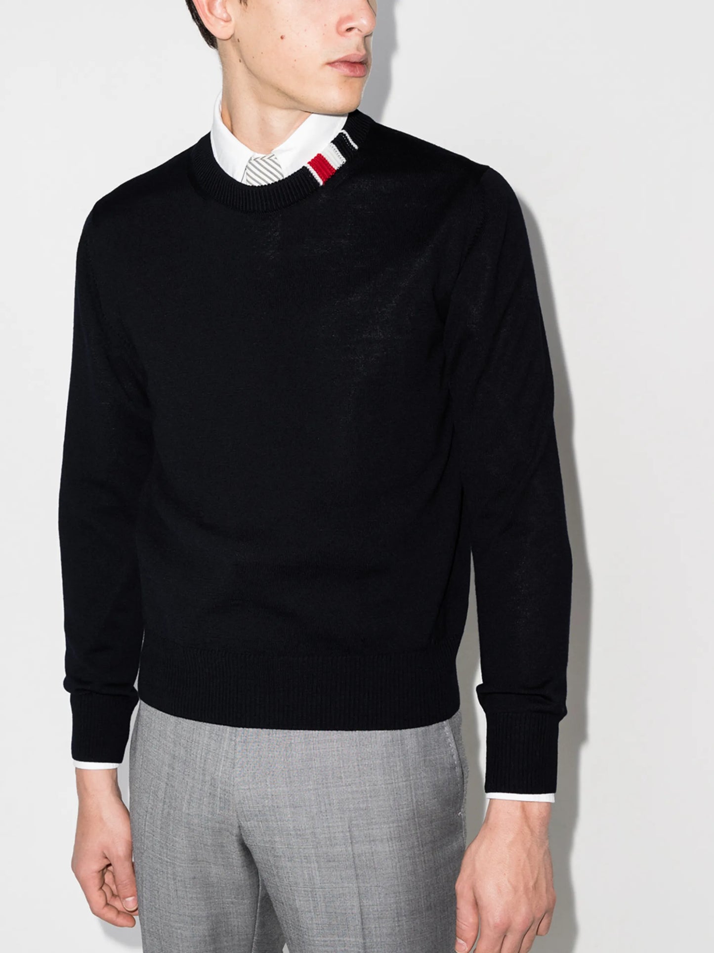 RWB-stripe wool jumper