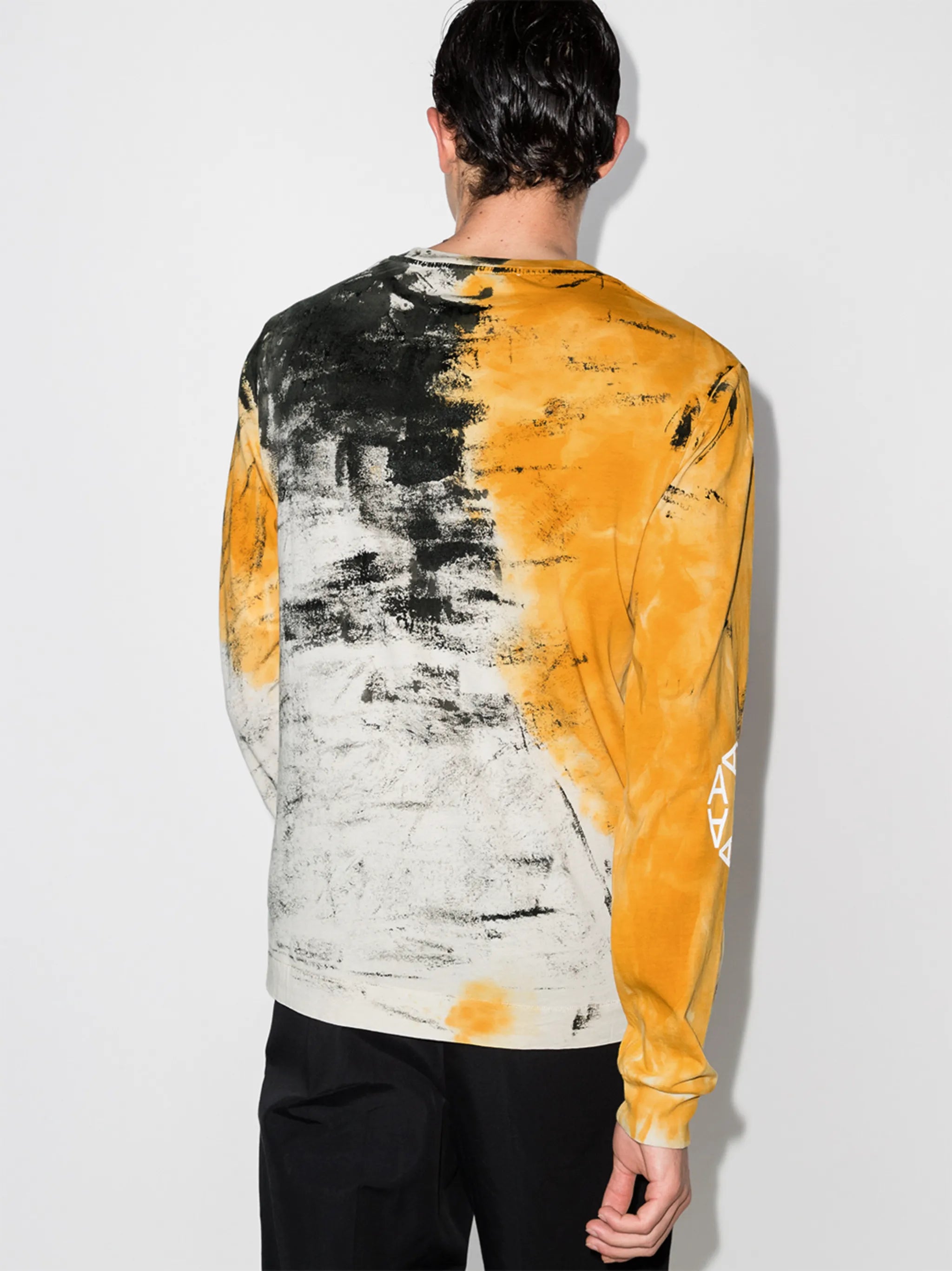 Address abstract-print long-sleeve T-shirt