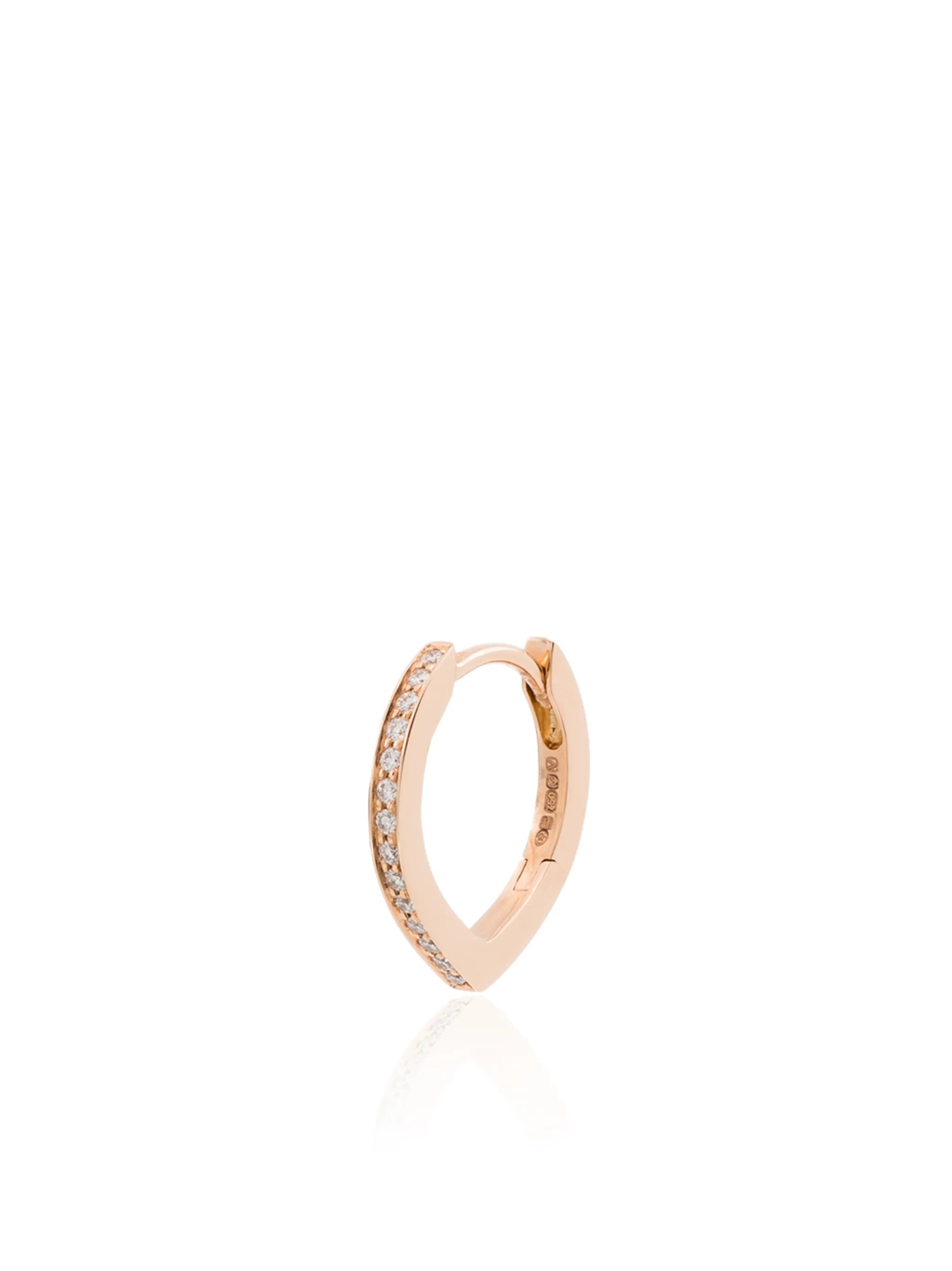 18kt rose gold diamond single earring