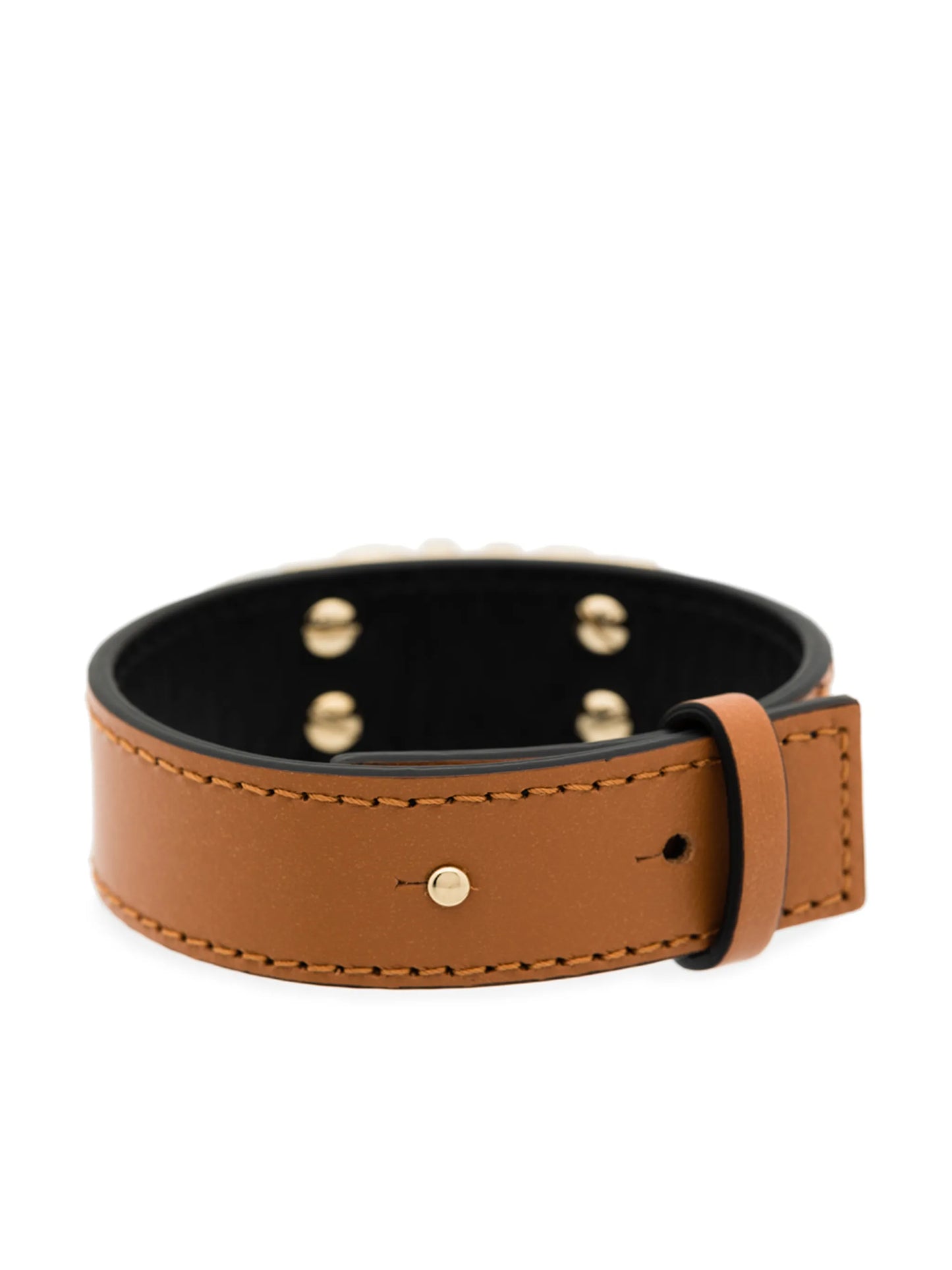 Gancini detail leather bracelet