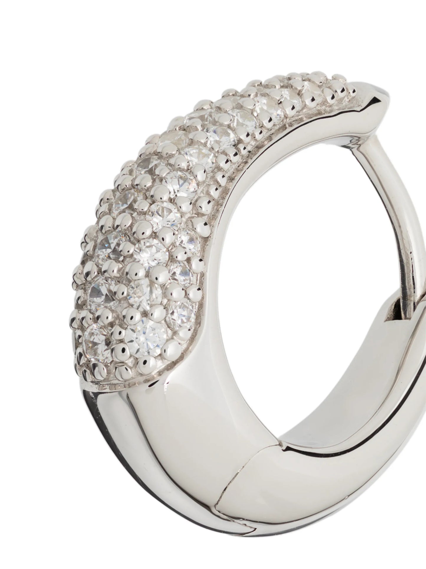 Liz Pave hoop earrings