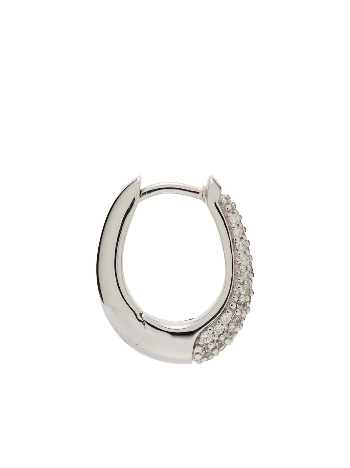 Liz Pave hoop earrings