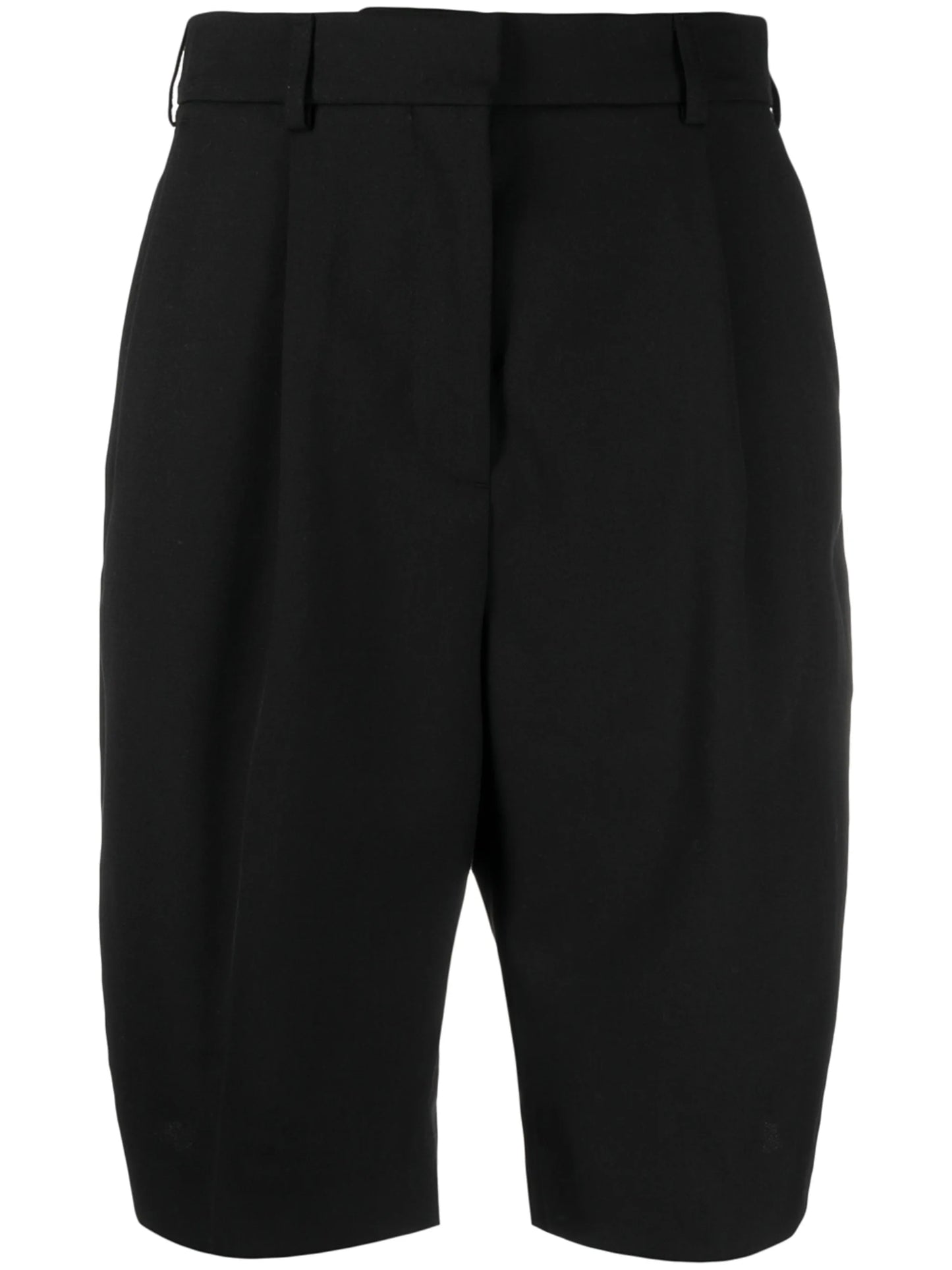 tailored knee-length shorts