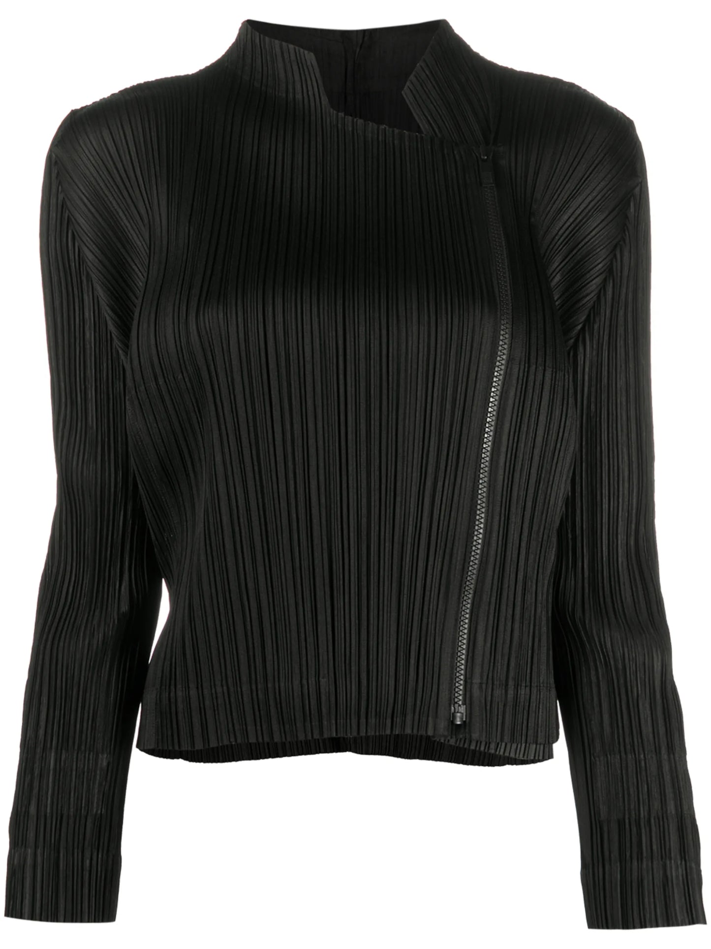 pleated wrap jacket