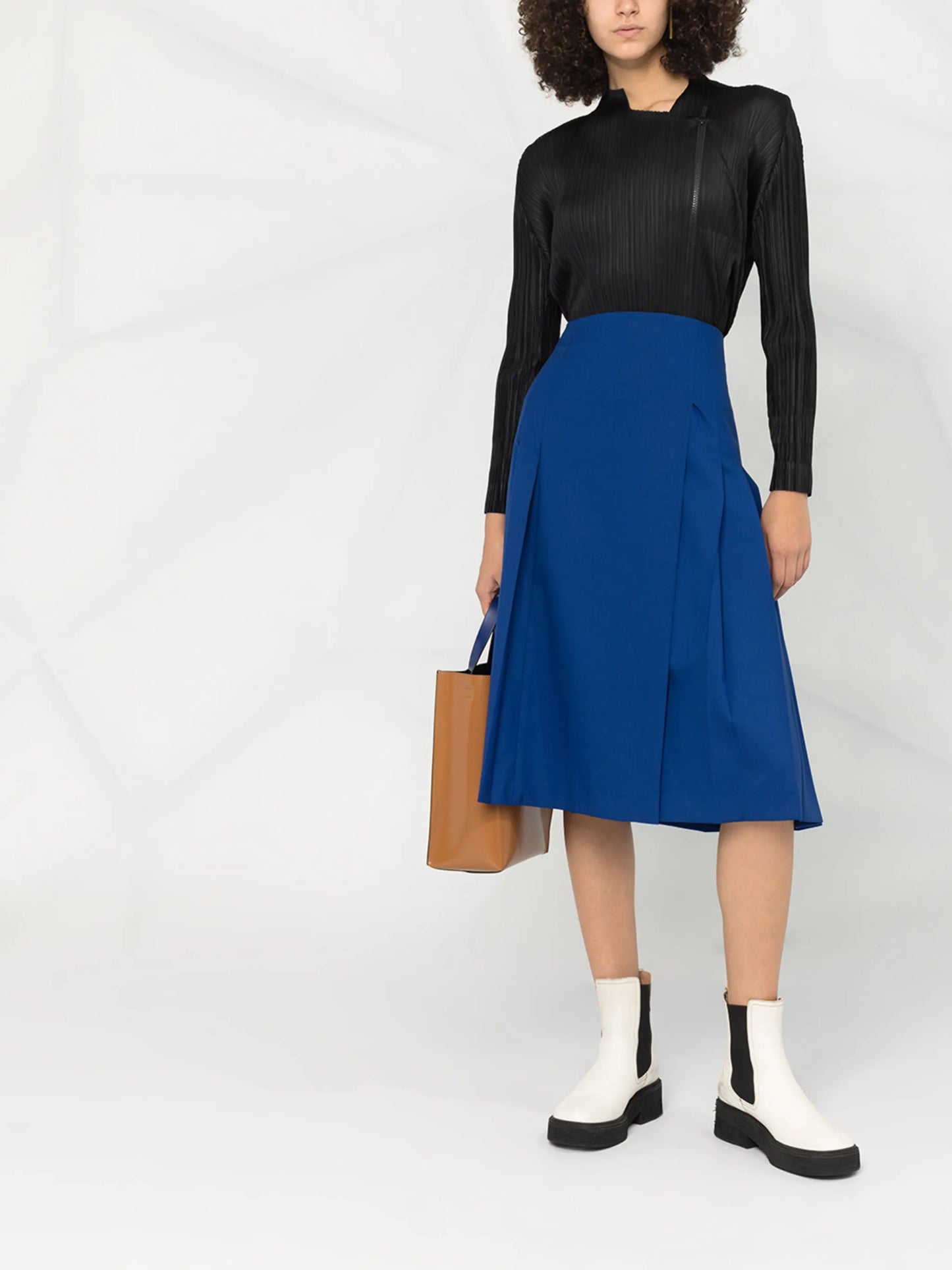 pleated wrap jacket
