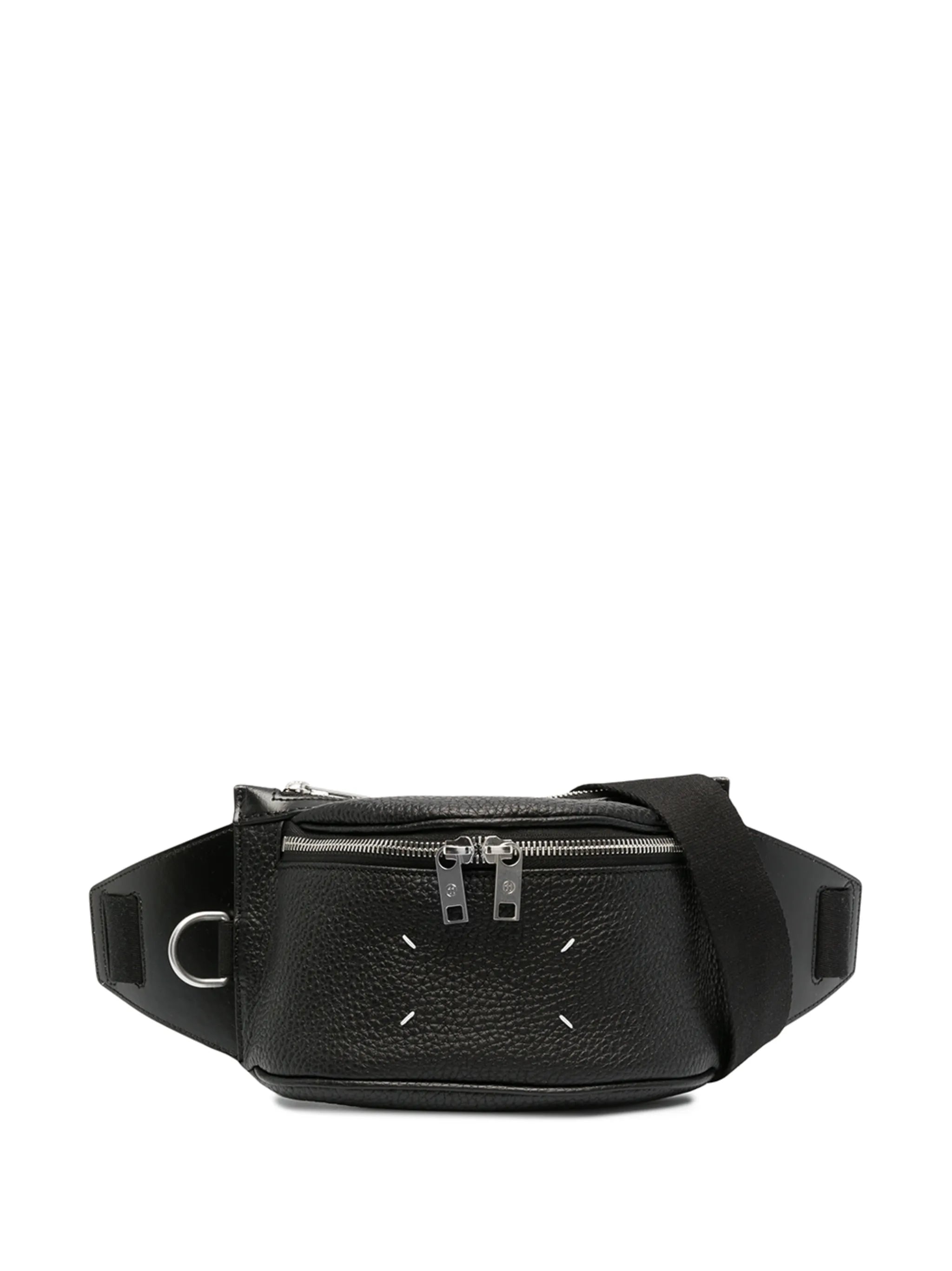 number-print four-stitch belt bag