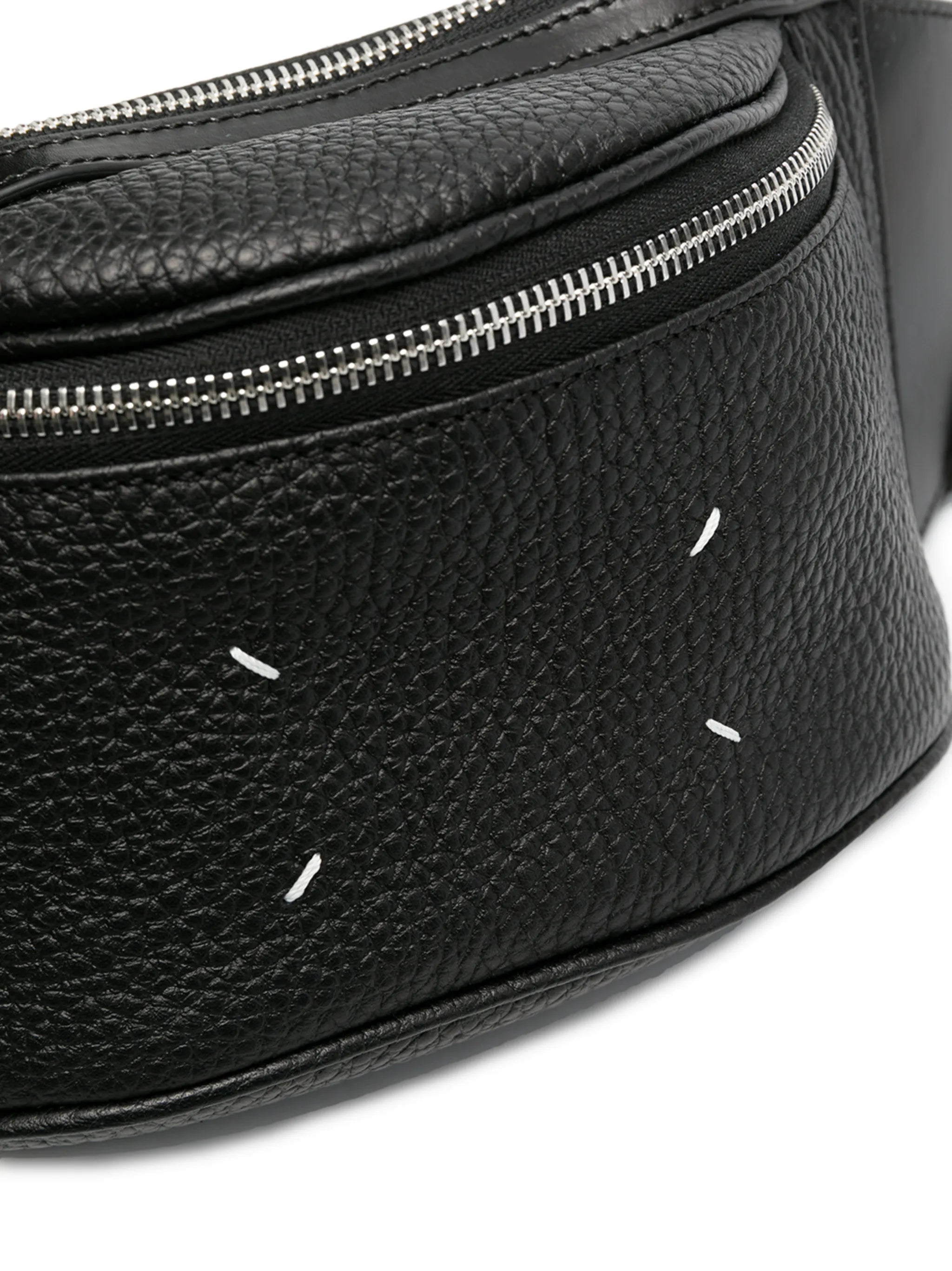 number-print four-stitch belt bag