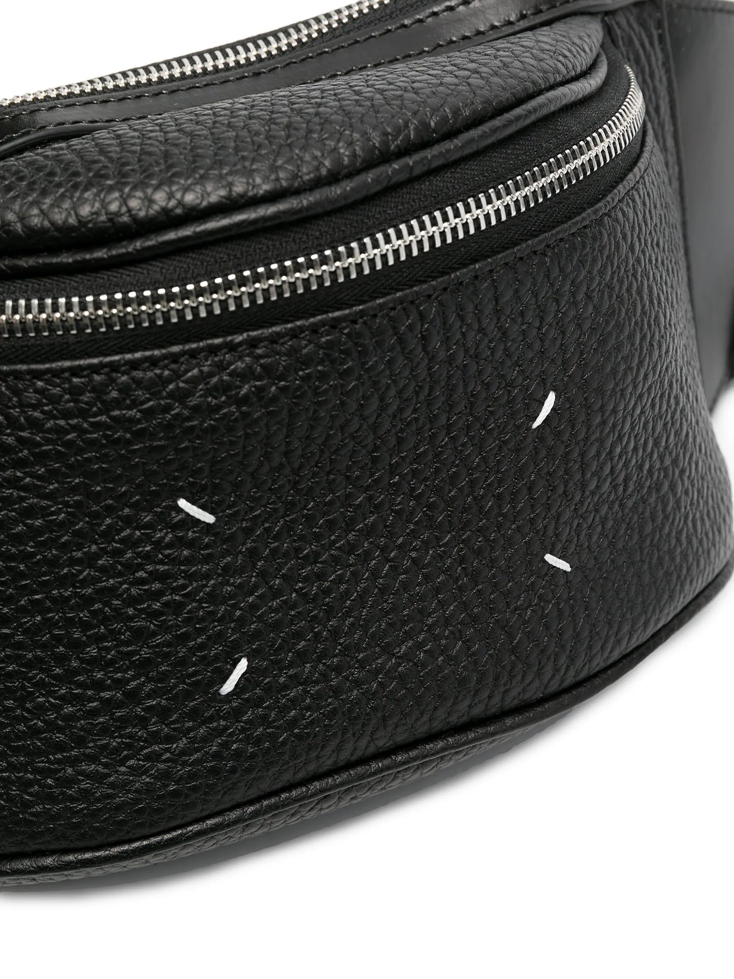 number-print four-stitch belt bag