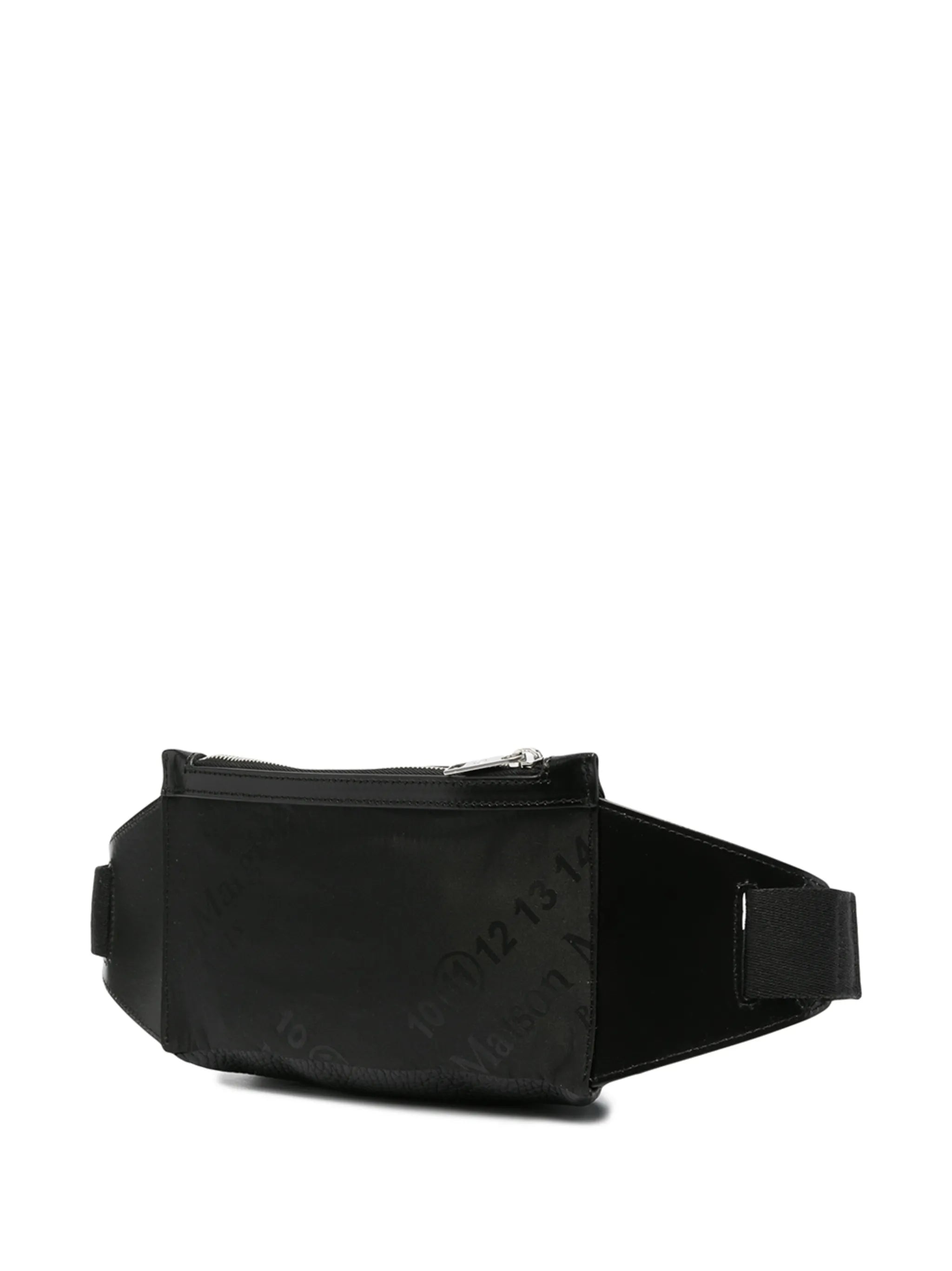 number-print four-stitch belt bag