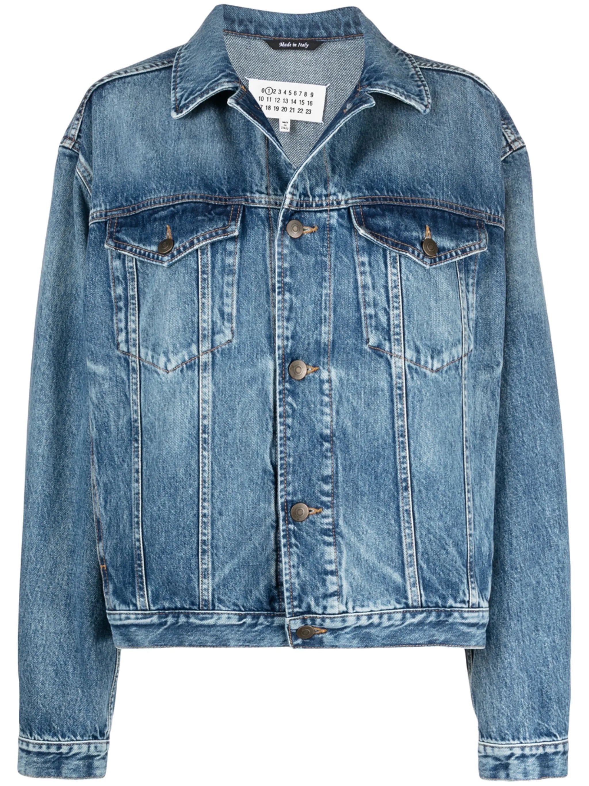 drop-shoulder denim jacket