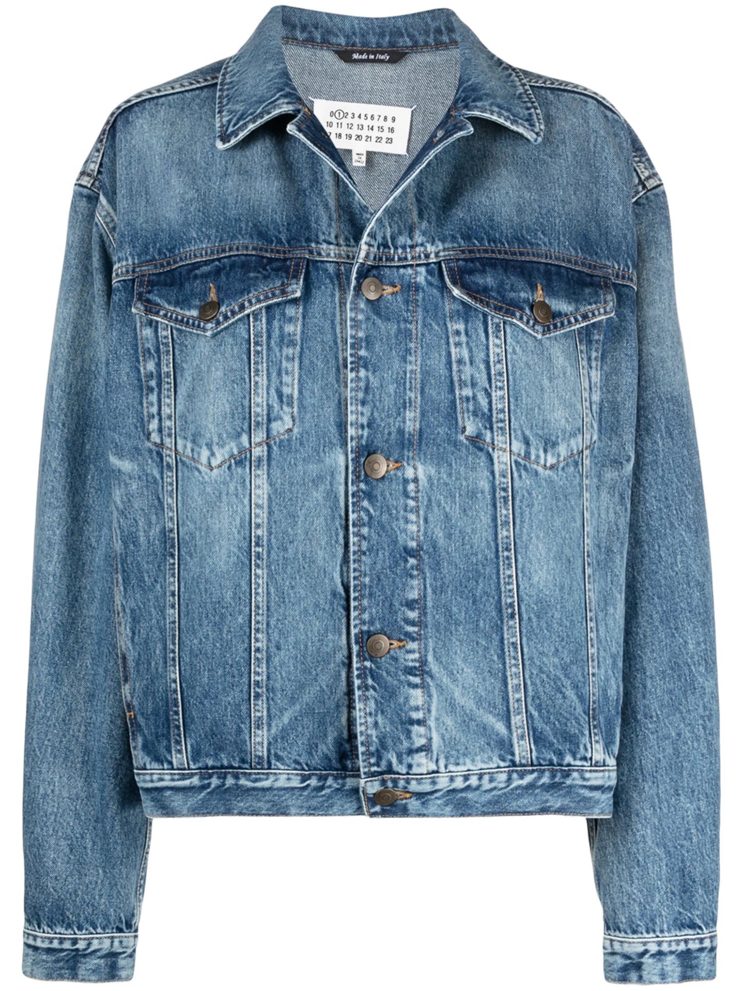 drop-shoulder denim jacket