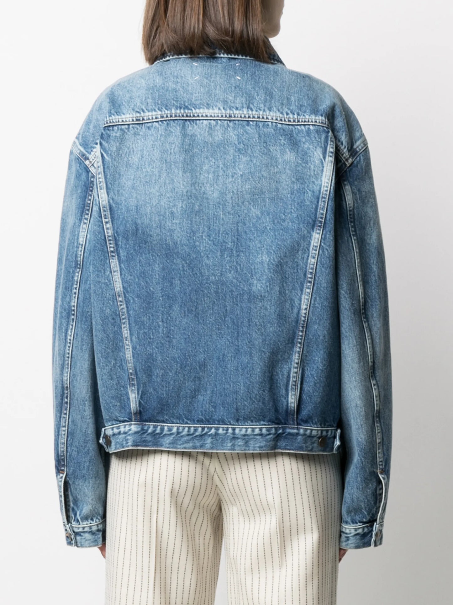 drop-shoulder denim jacket