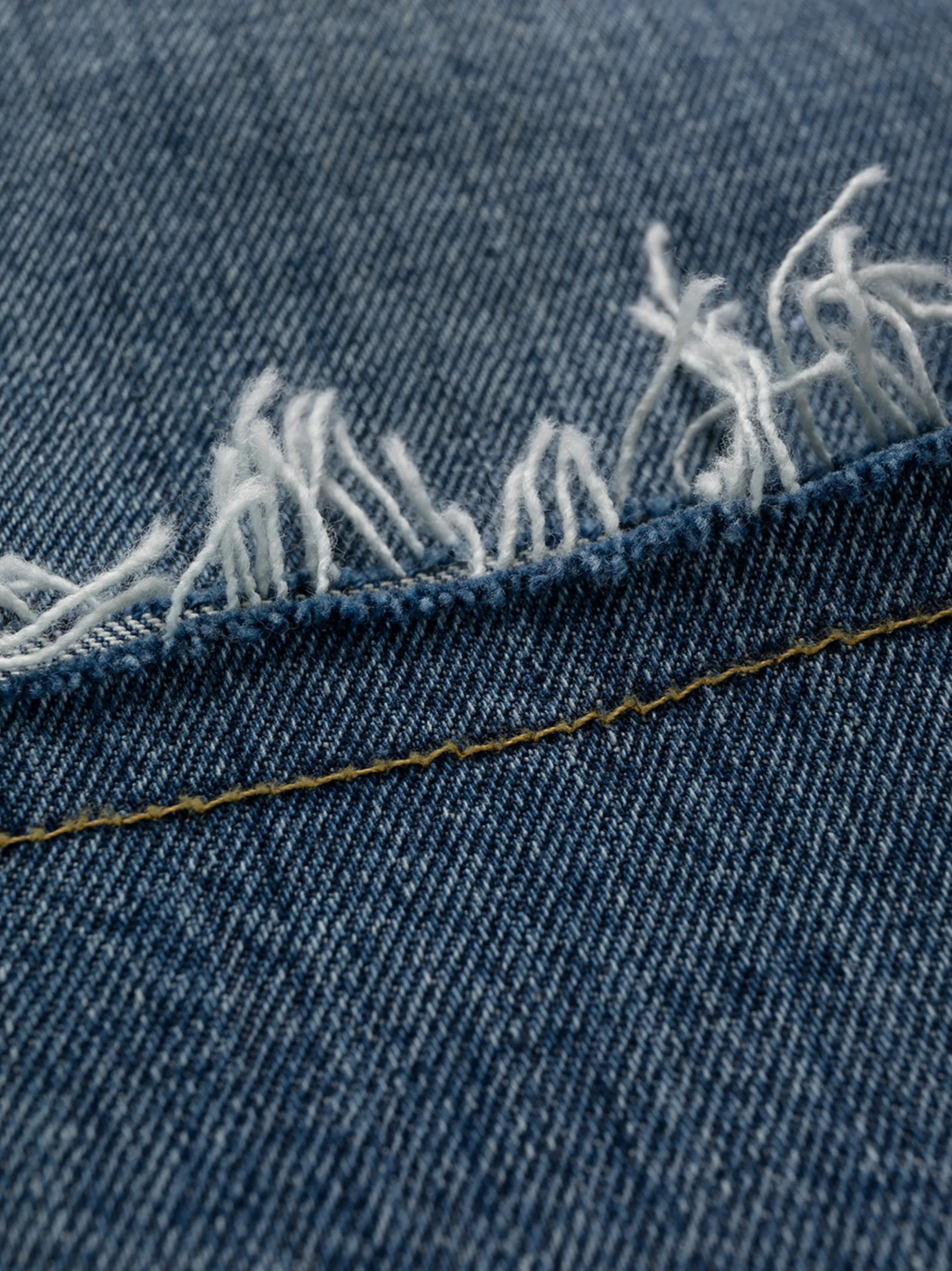 straight-leg denim jeans