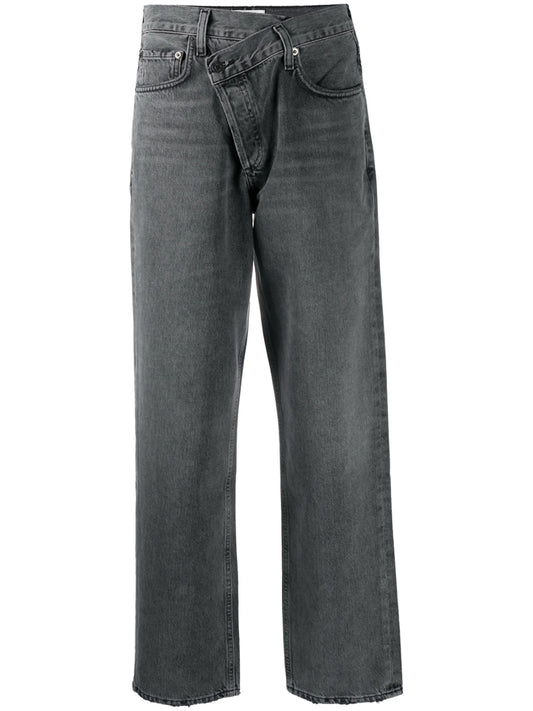 Criss Cross straight-leg jeans