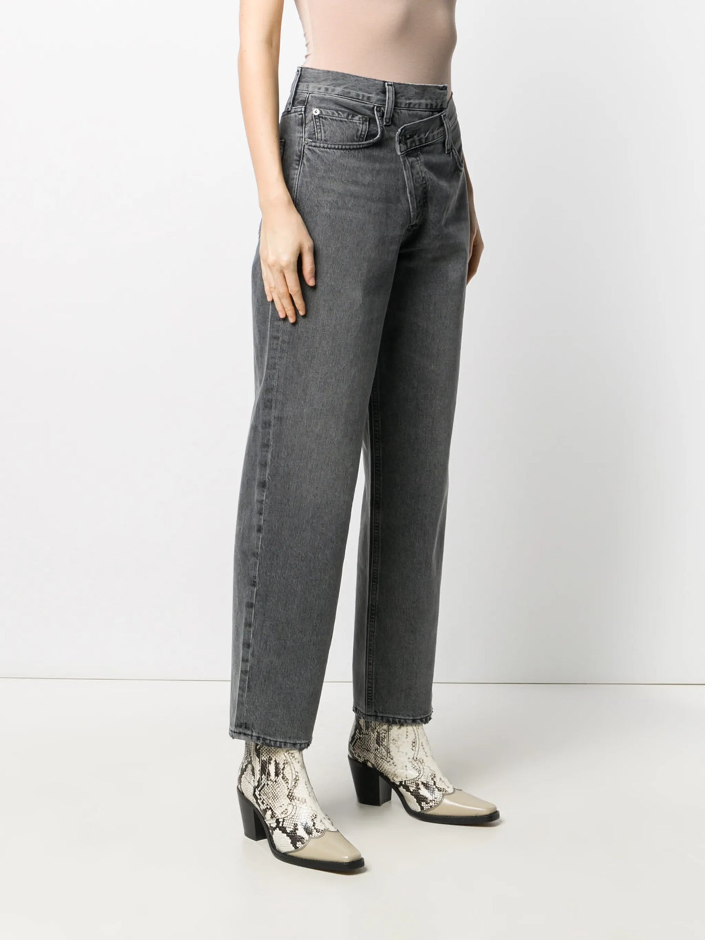 Criss Cross straight-leg jeans