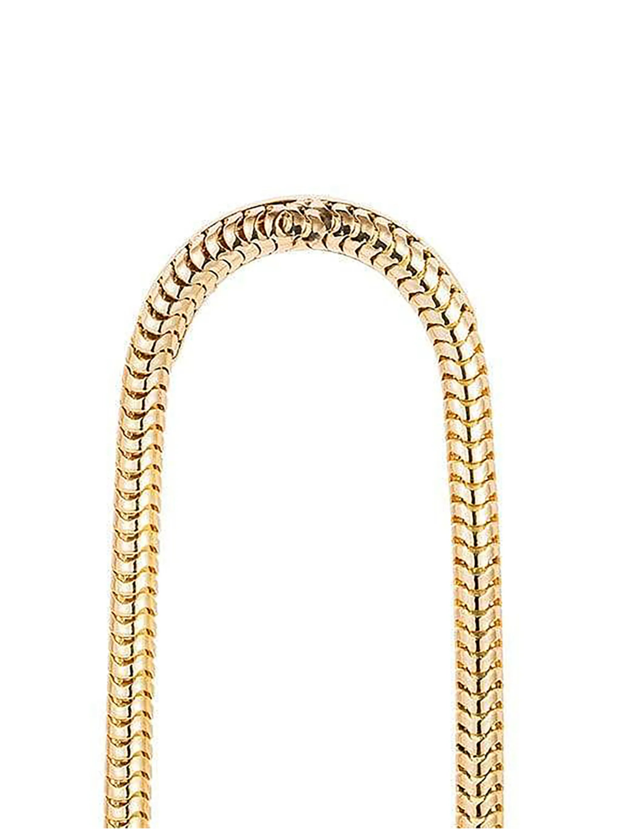 18kt yellow gold chain medium earrings