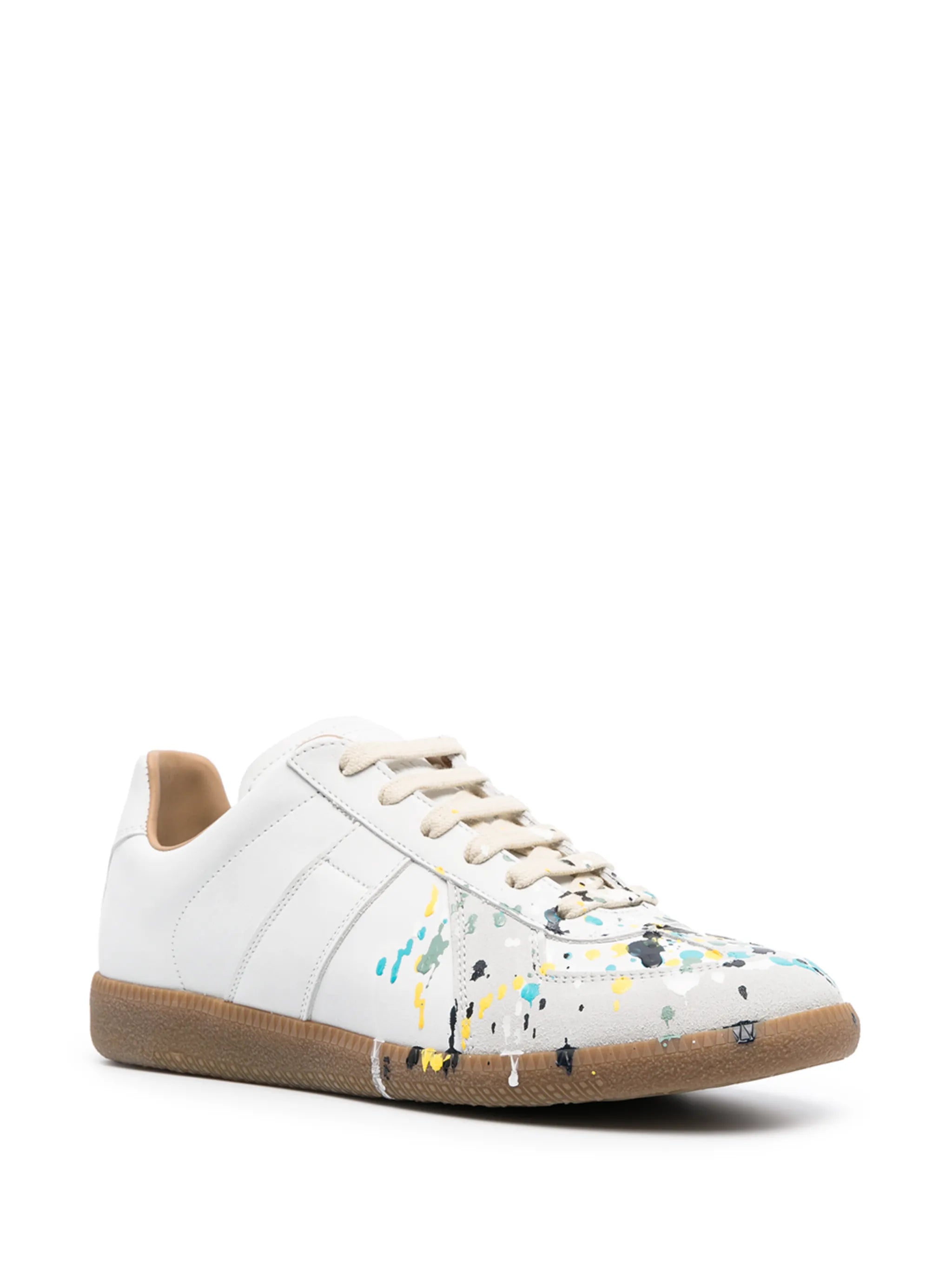 Replica paint-splatter sneakers