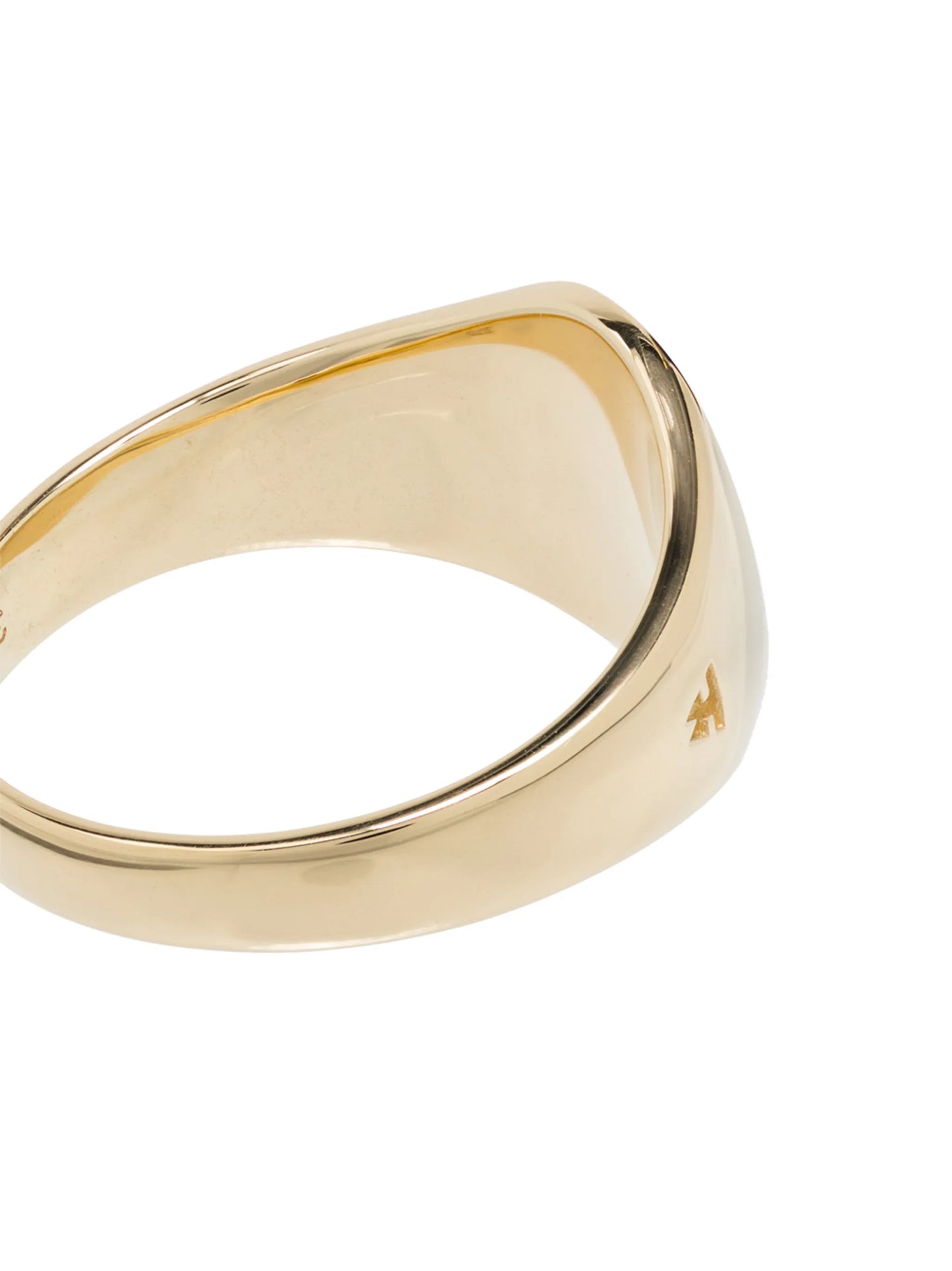 9kt yellow gold Mini Signet oval ring