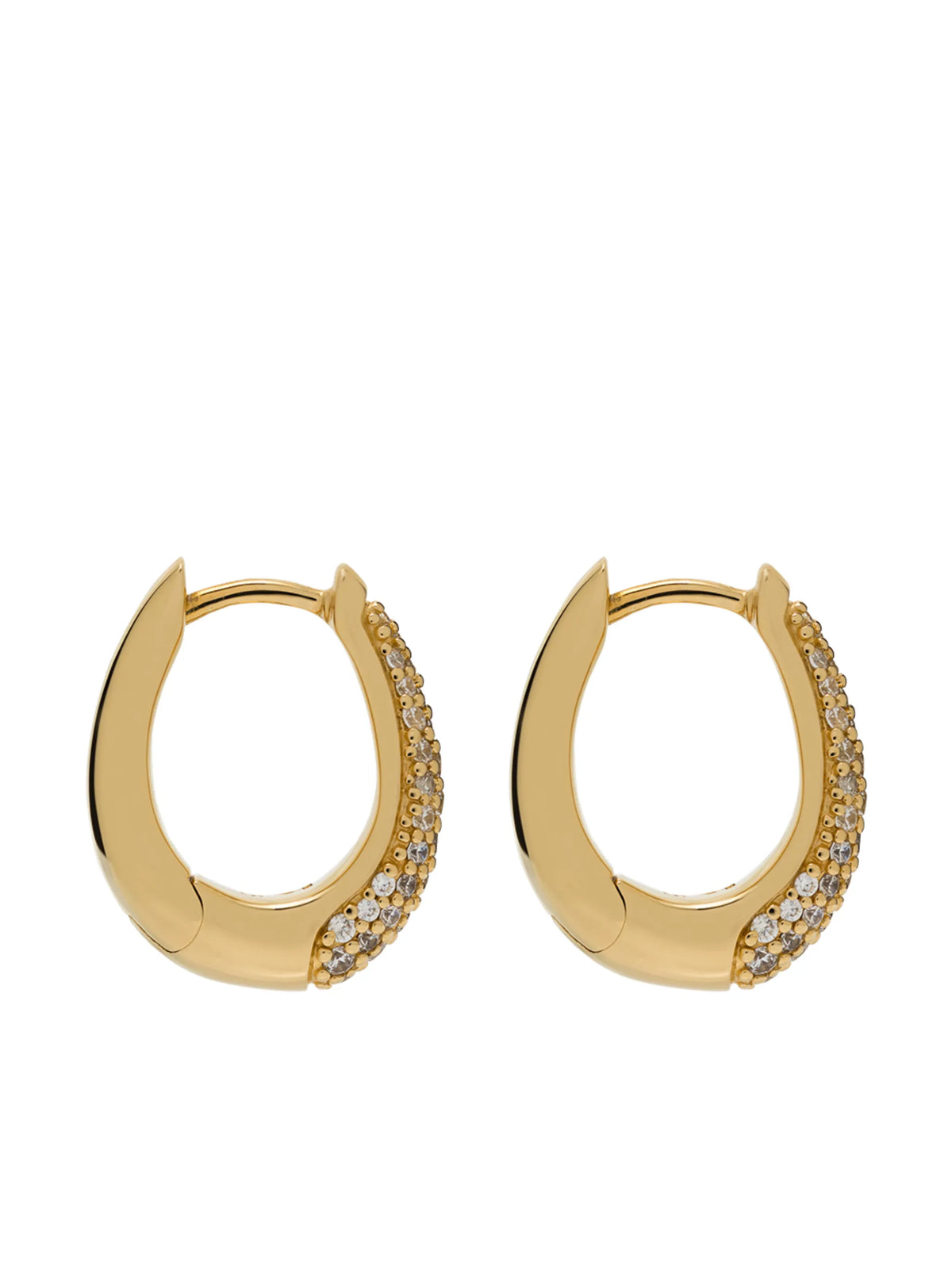 Liz pavé hoop earrings