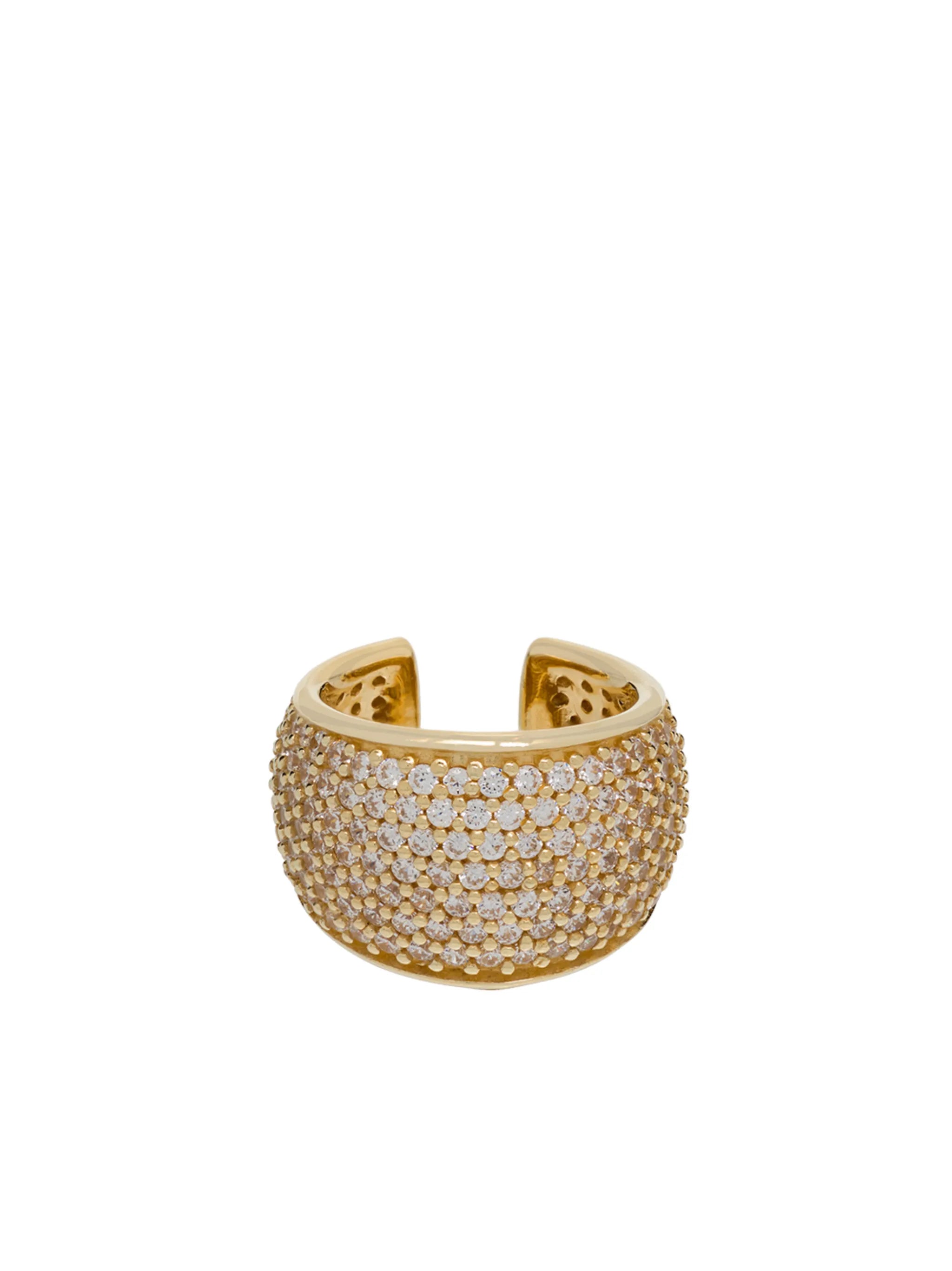 Liz crystal-embellished ear cuff