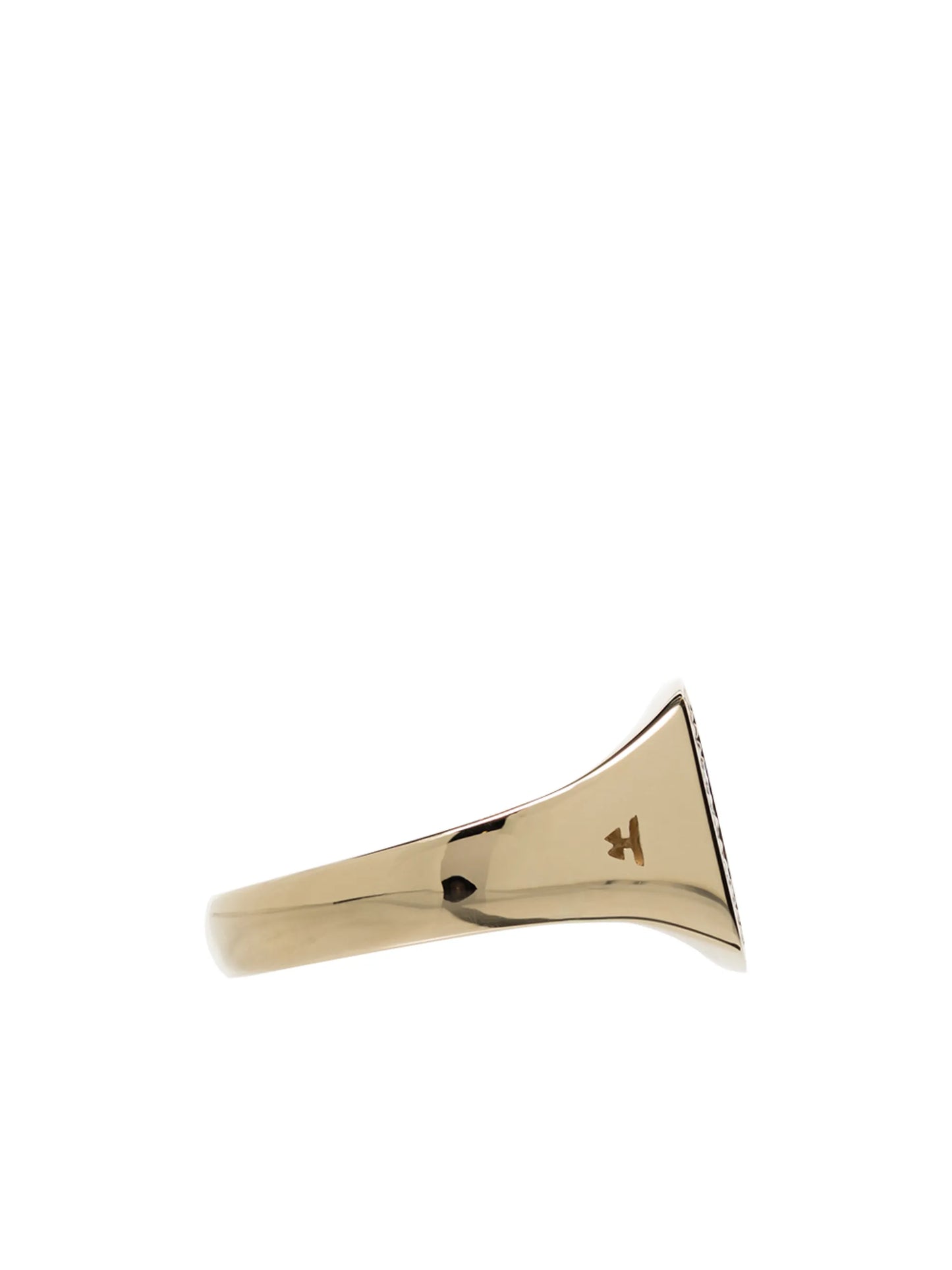 9kt yellow gold Mini Cushion diamond ring
