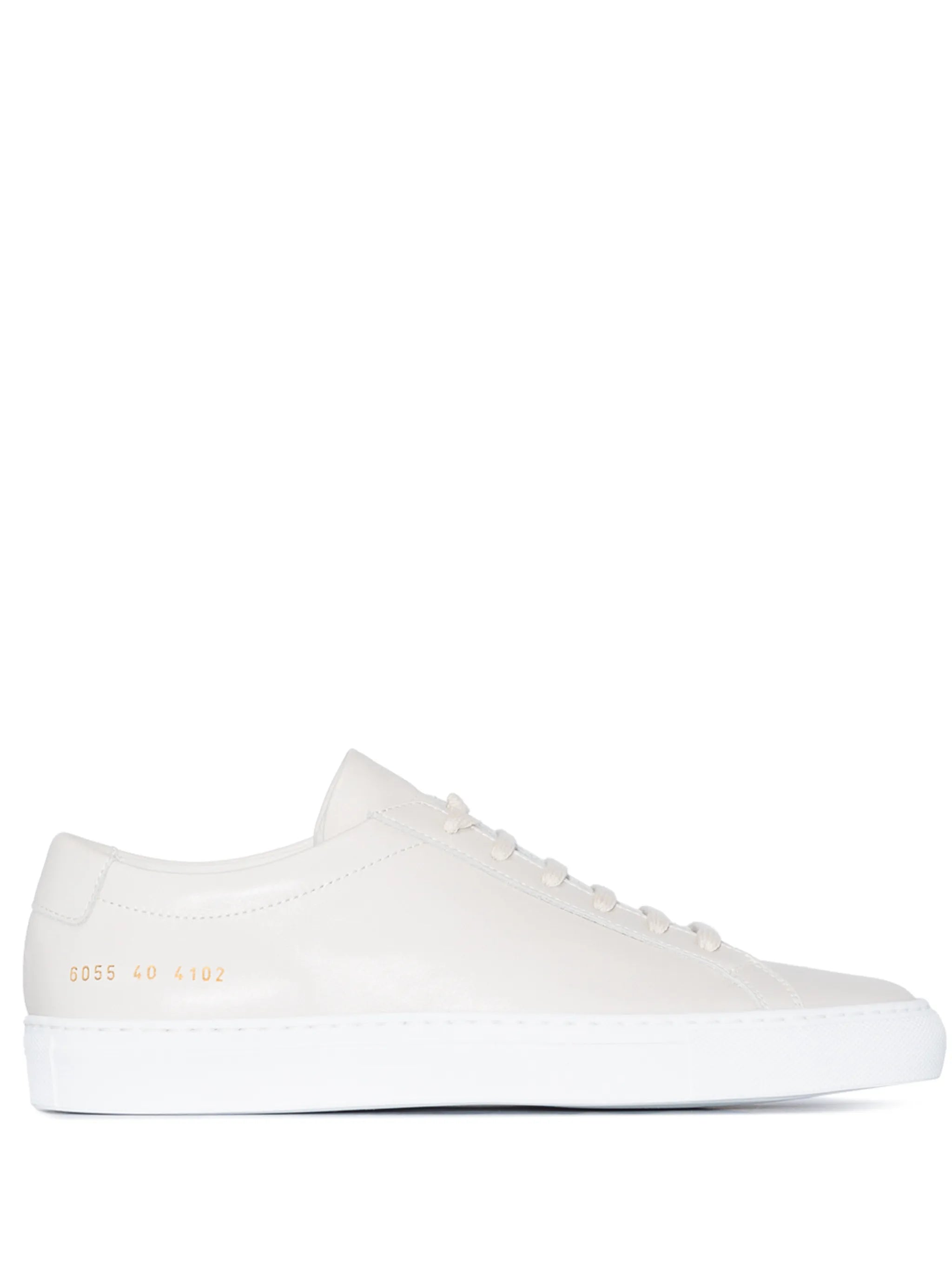 low-top leather sneakers