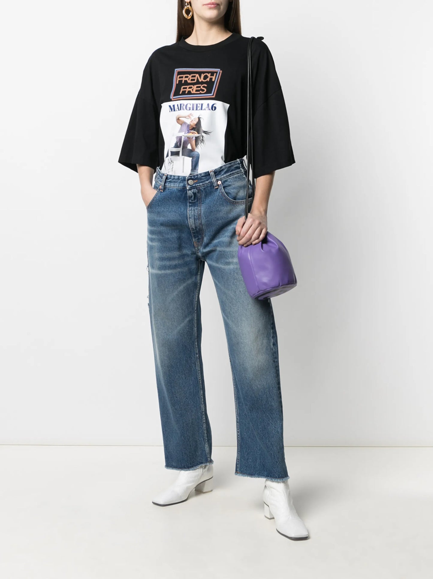 mid-rise wide-leg jeans