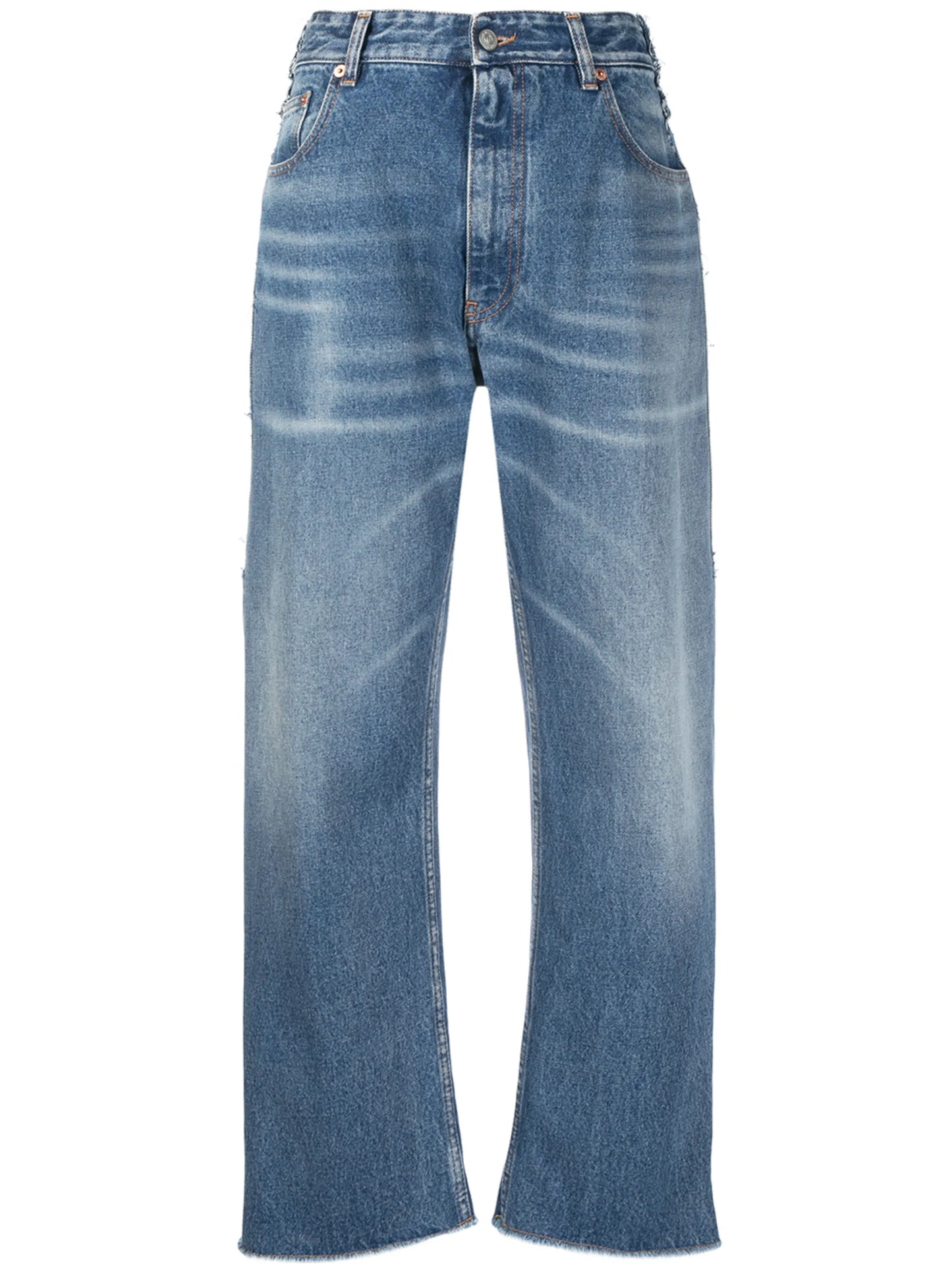 mid-rise wide-leg jeans