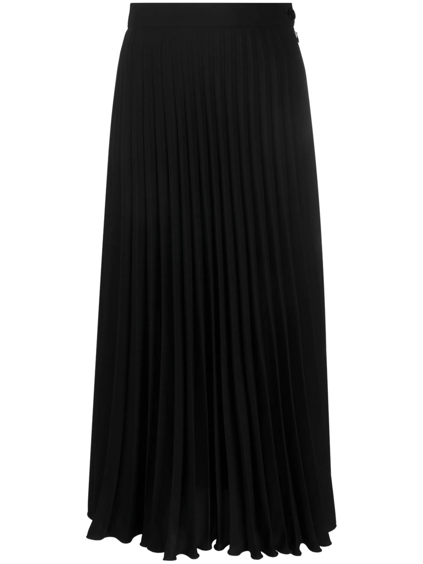 pleated mid-length skirt
